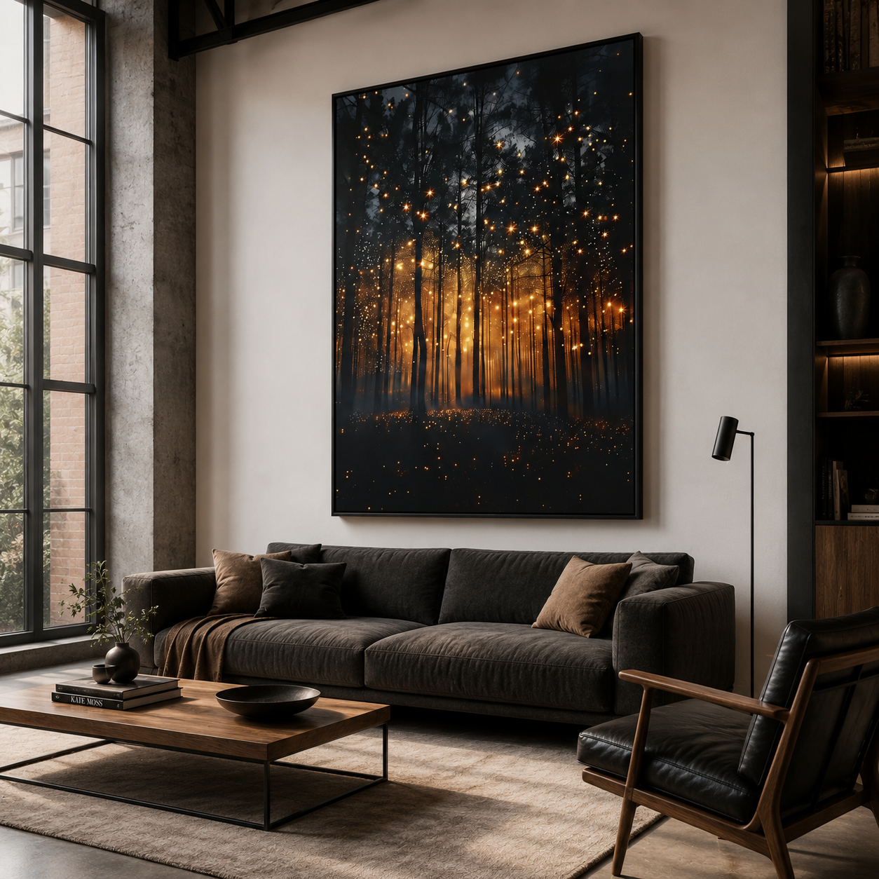 Midnight Ember Forest