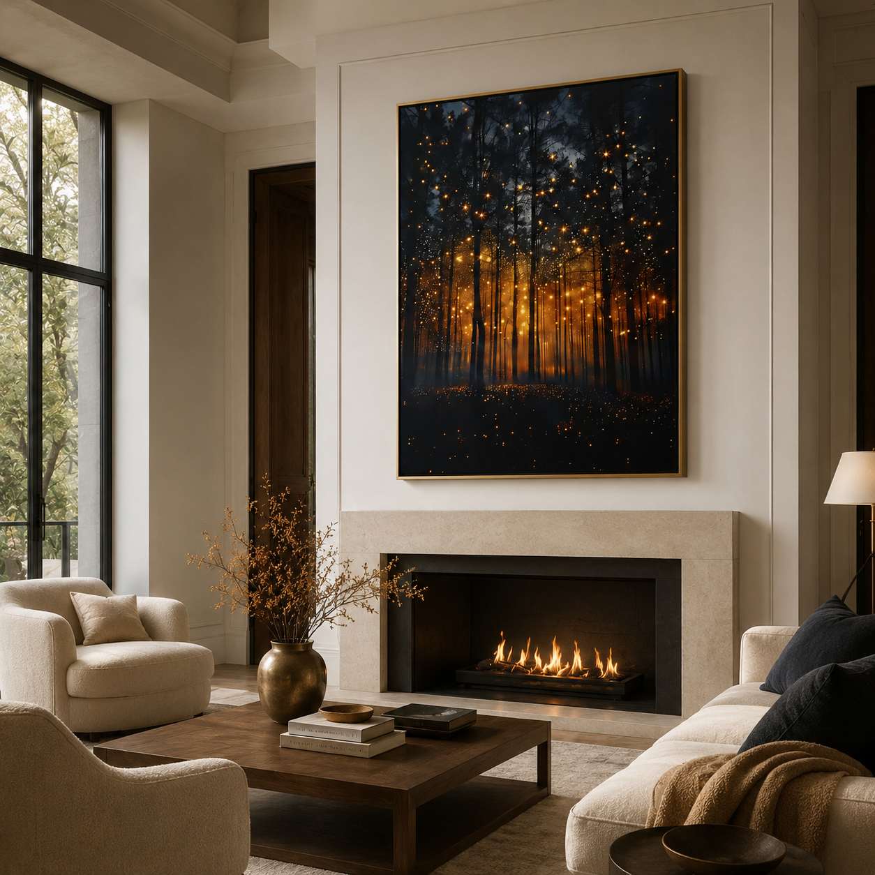 Midnight Ember Forest