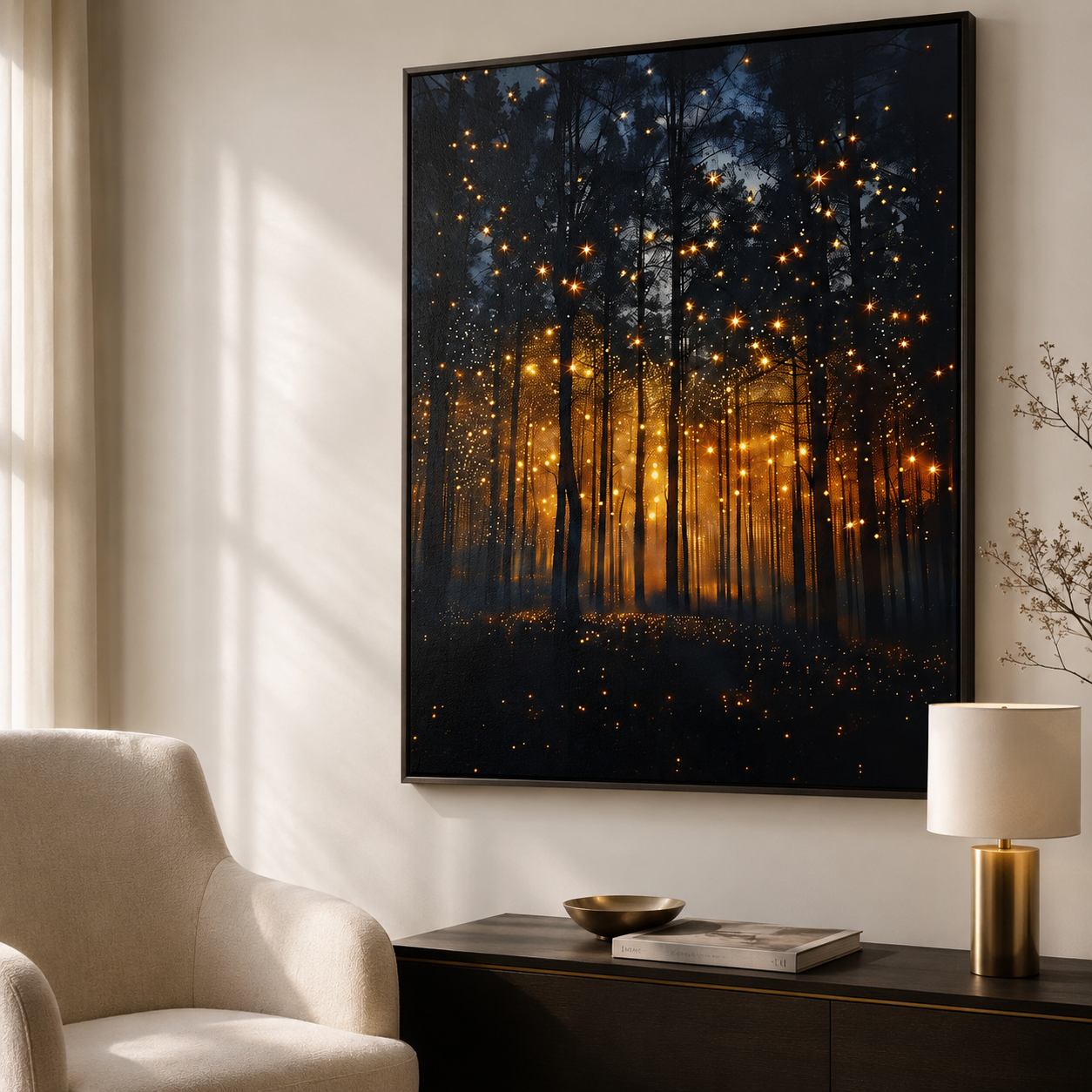 Midnight Ember Forest
