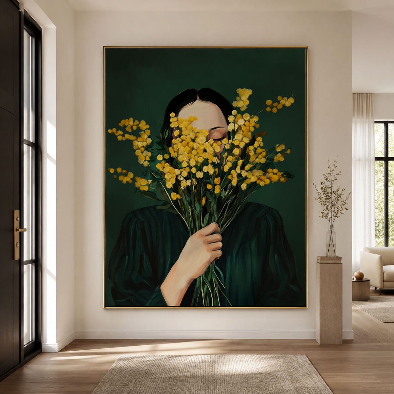 Floral Woman Wall Art | Hidden in Bloom