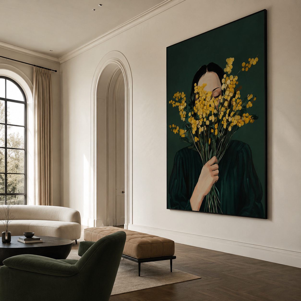 Floral Woman Wall Art | Hidden in Bloom