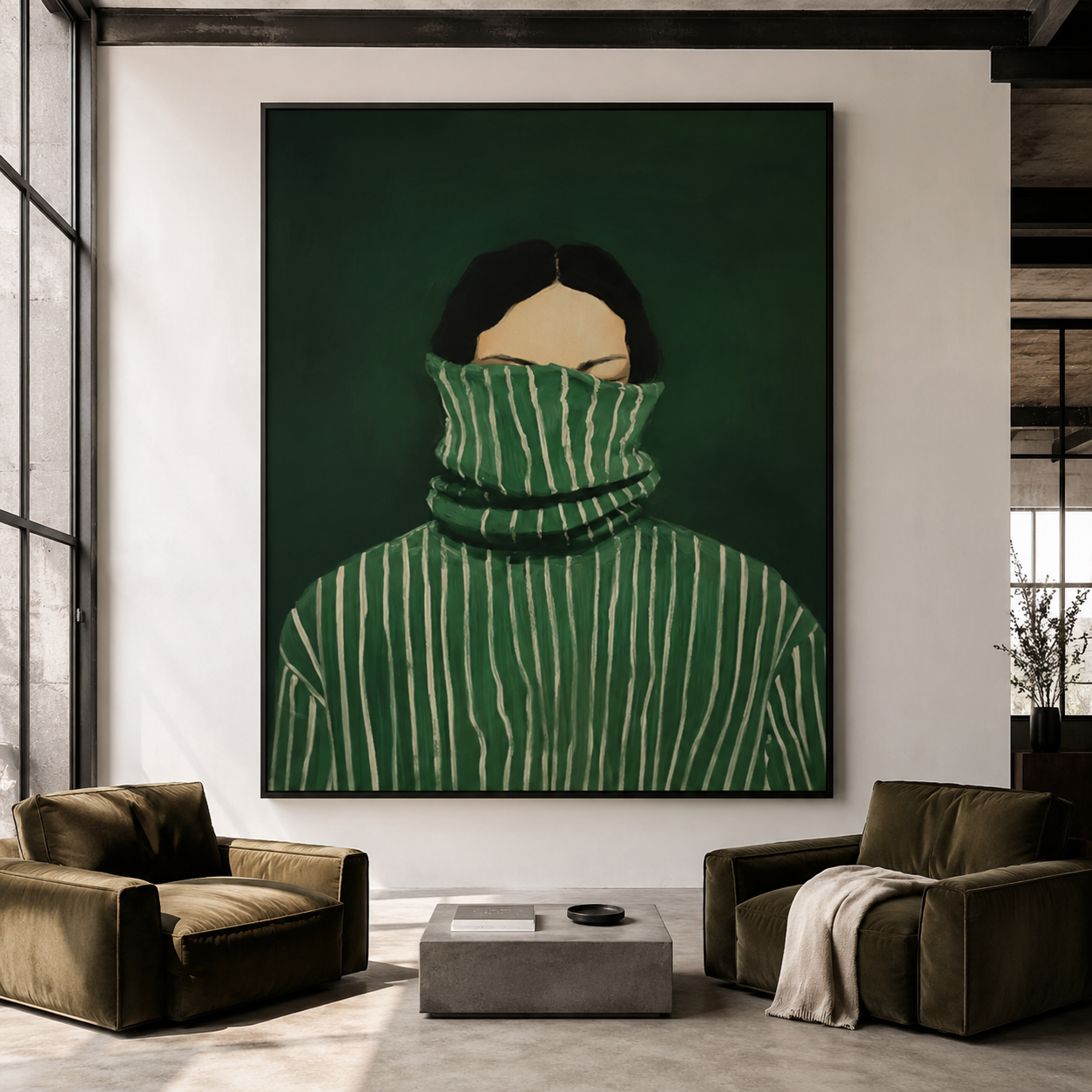 Green Woman Wall Art | Hidden in Stillness
