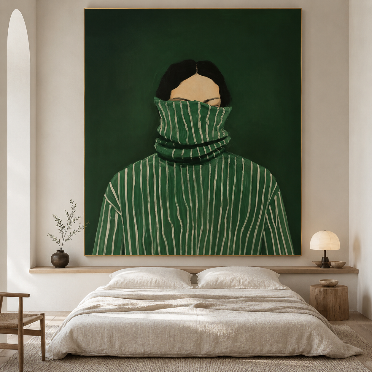 Green Woman Wall Art | Hidden in Stillness