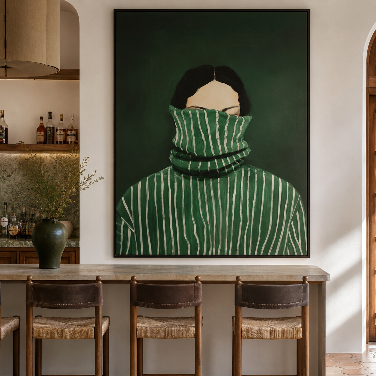 Green Woman Wall Art | Hidden in Stillness
