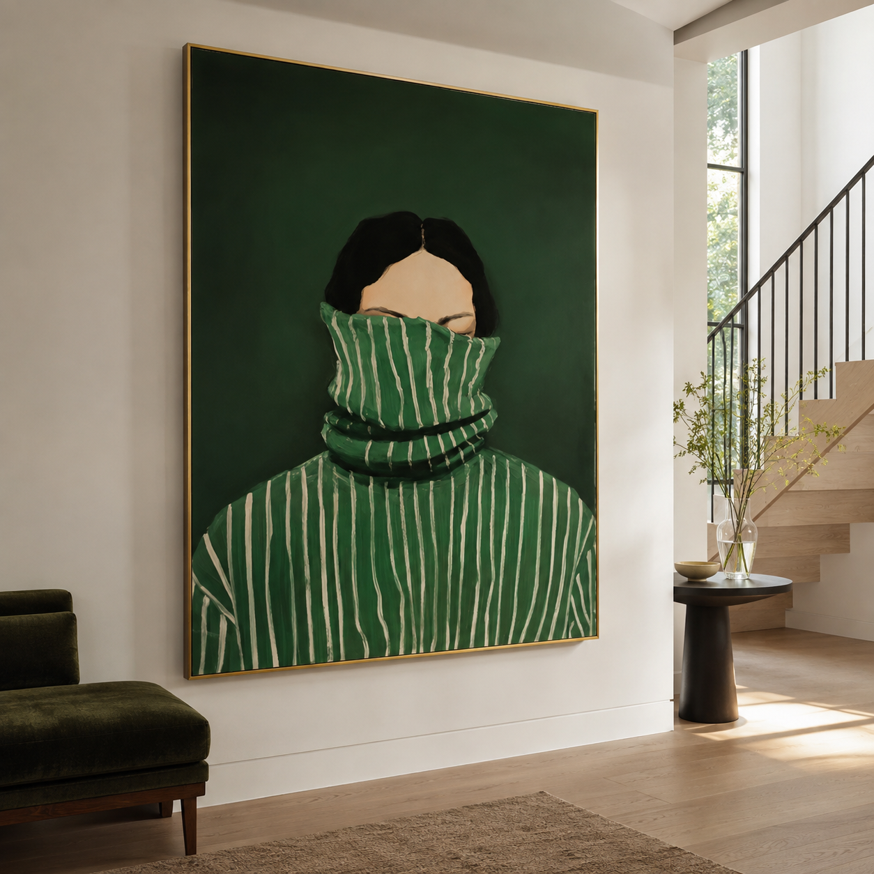 Green Woman Wall Art | Hidden in Stillness