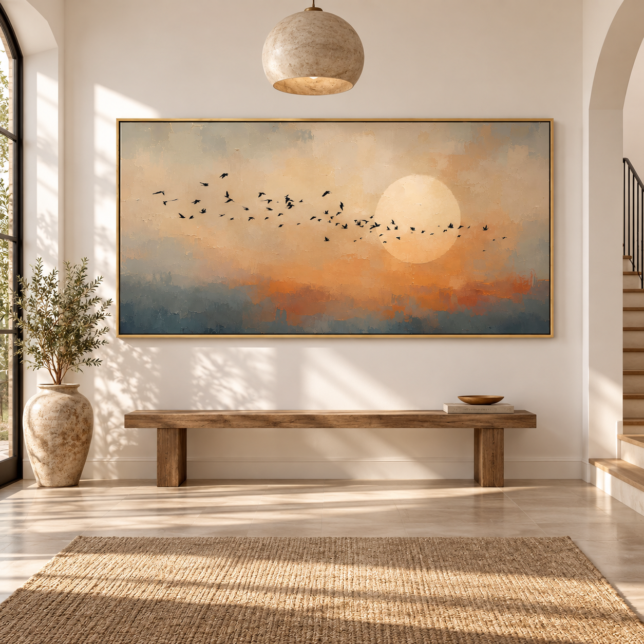 Flight Through Amber Light