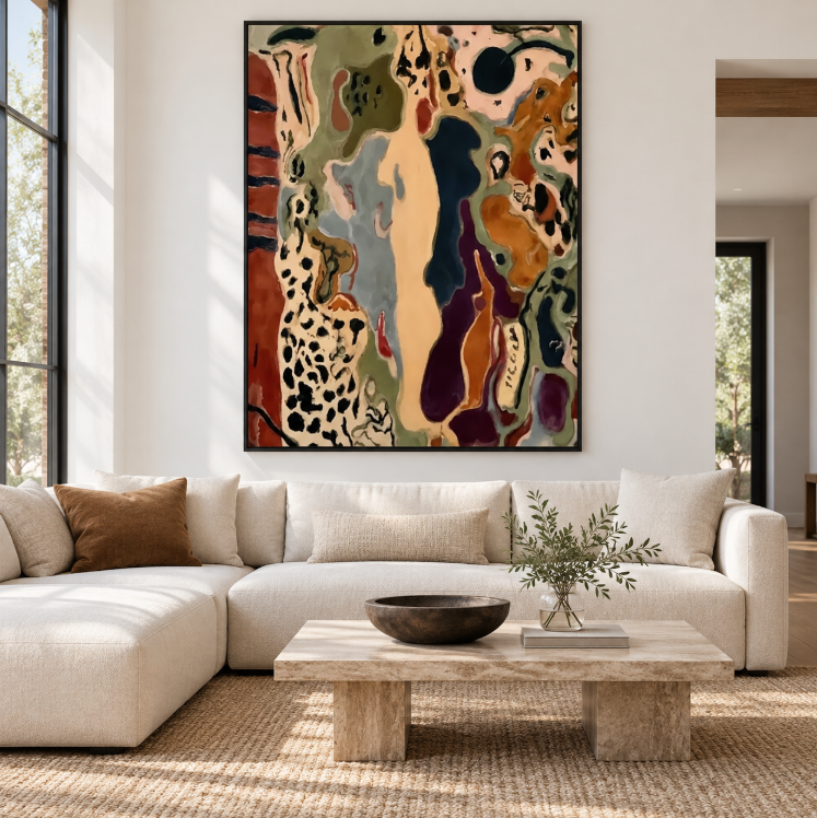 Earth Tone Oil Painting | Shifting Forms
