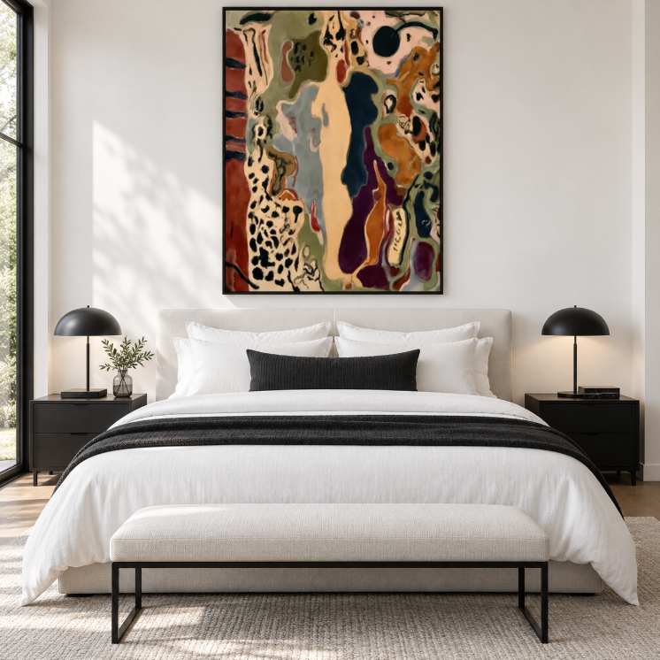 Earth Tone Oil Painting | Shifting Forms