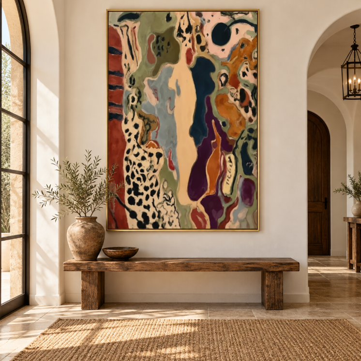 Earth Tone Oil Painting | Shifting Forms