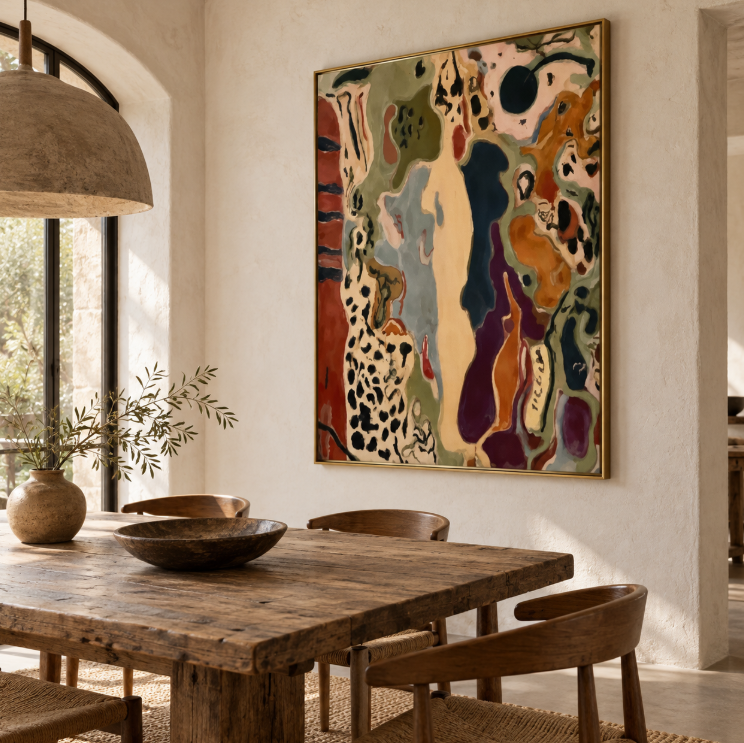 Earth Tone Oil Painting | Shifting Forms