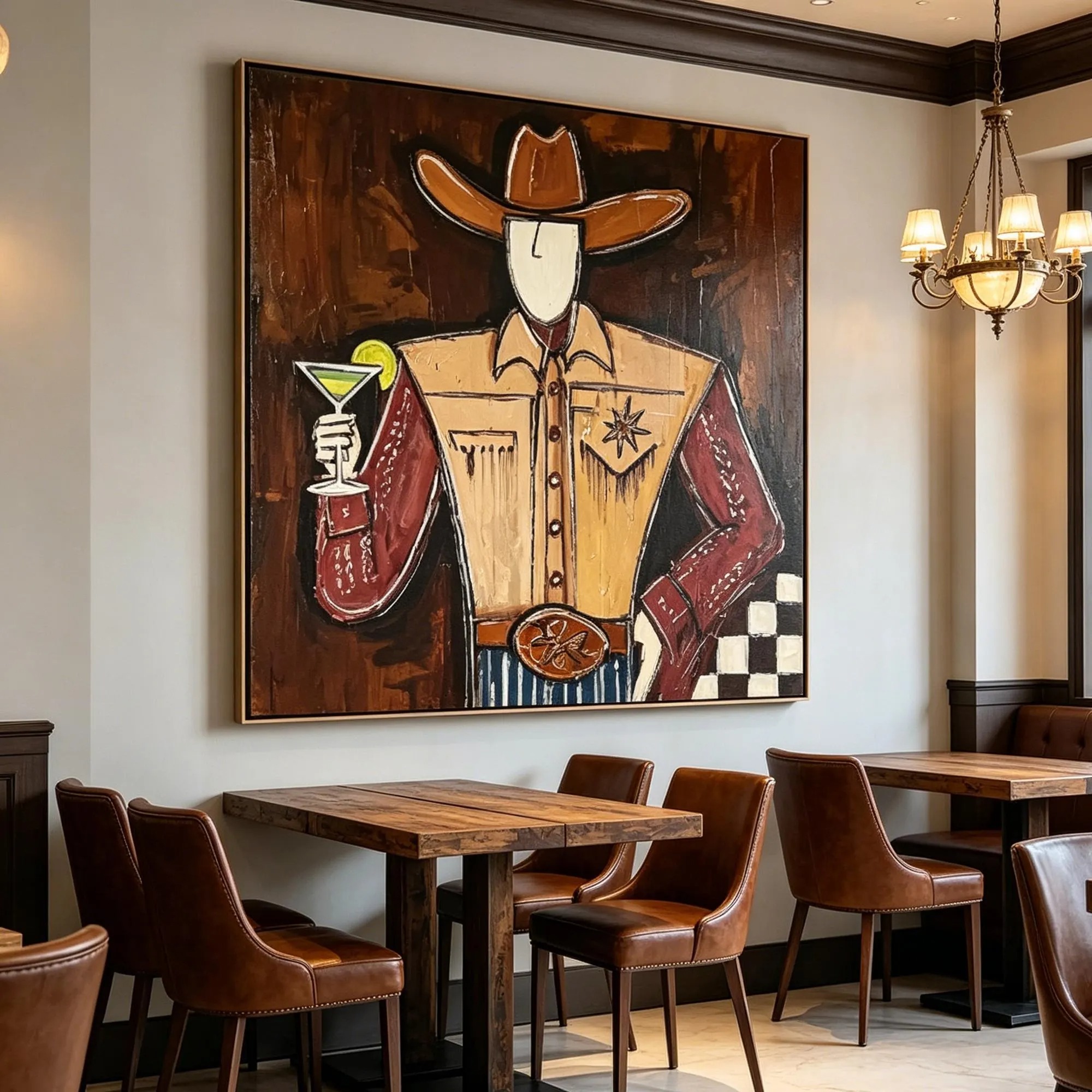 Retro Cowboy Wall Decor