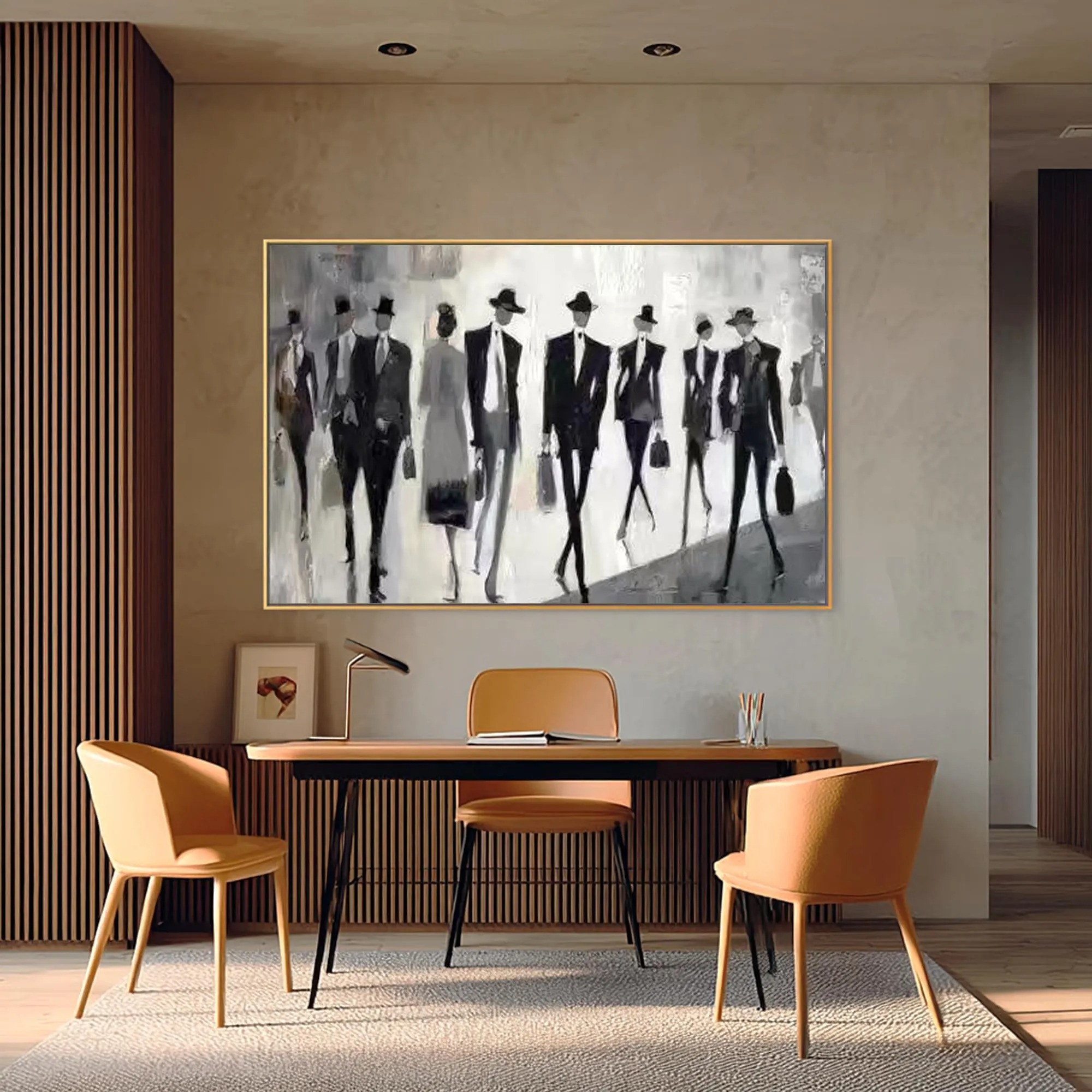 Black White Human Silhouettes