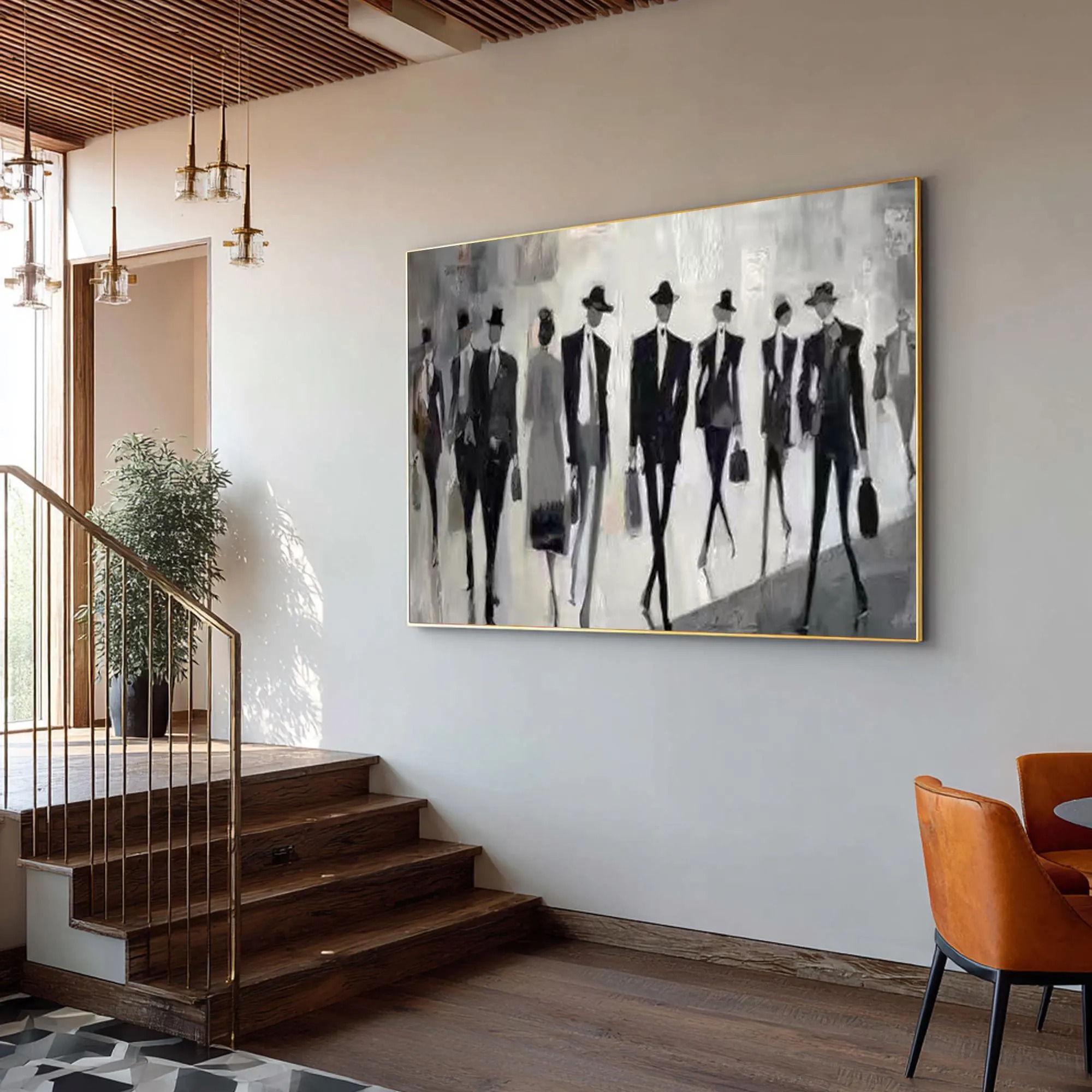 Black White Human Silhouettes