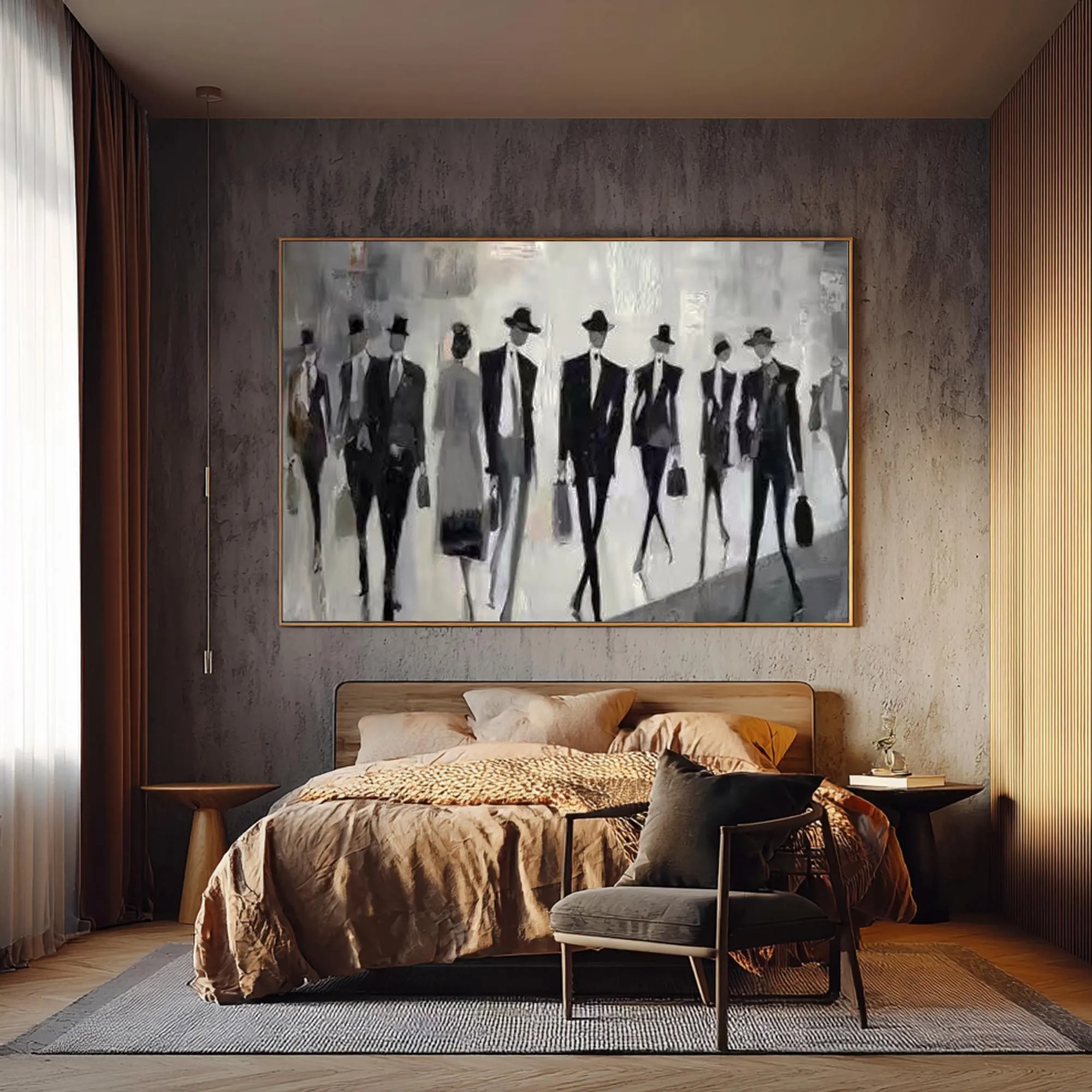 Black White Human Silhouettes