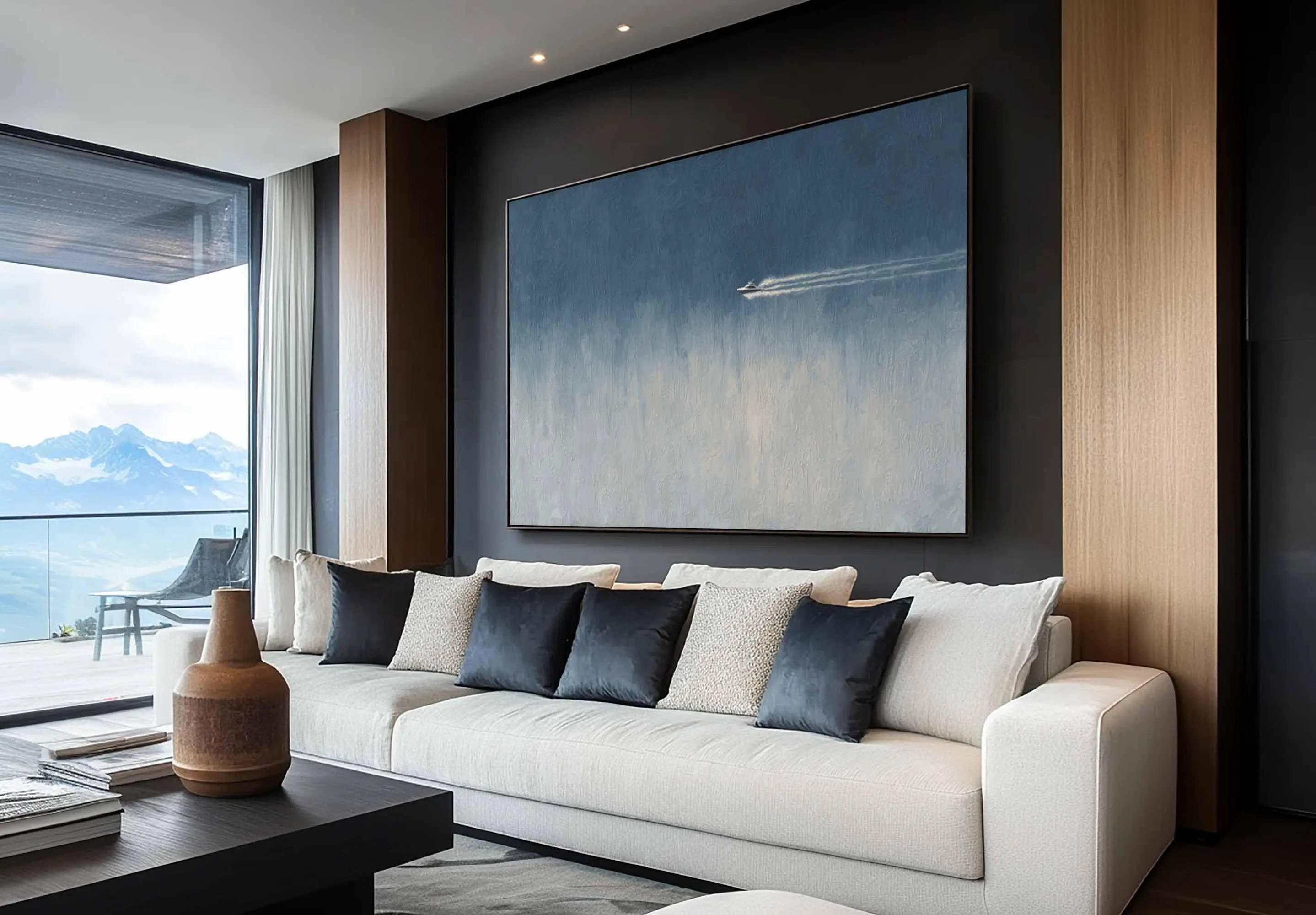 Solitary in the Vast Blue