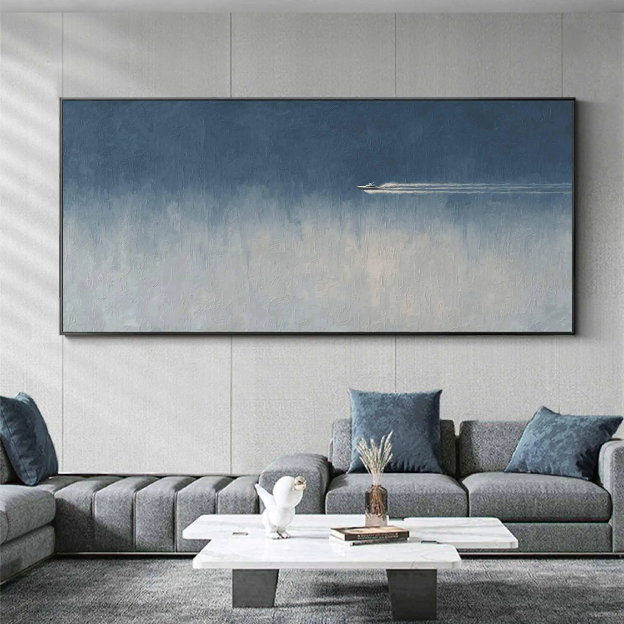 Solitary in the Vast Blue