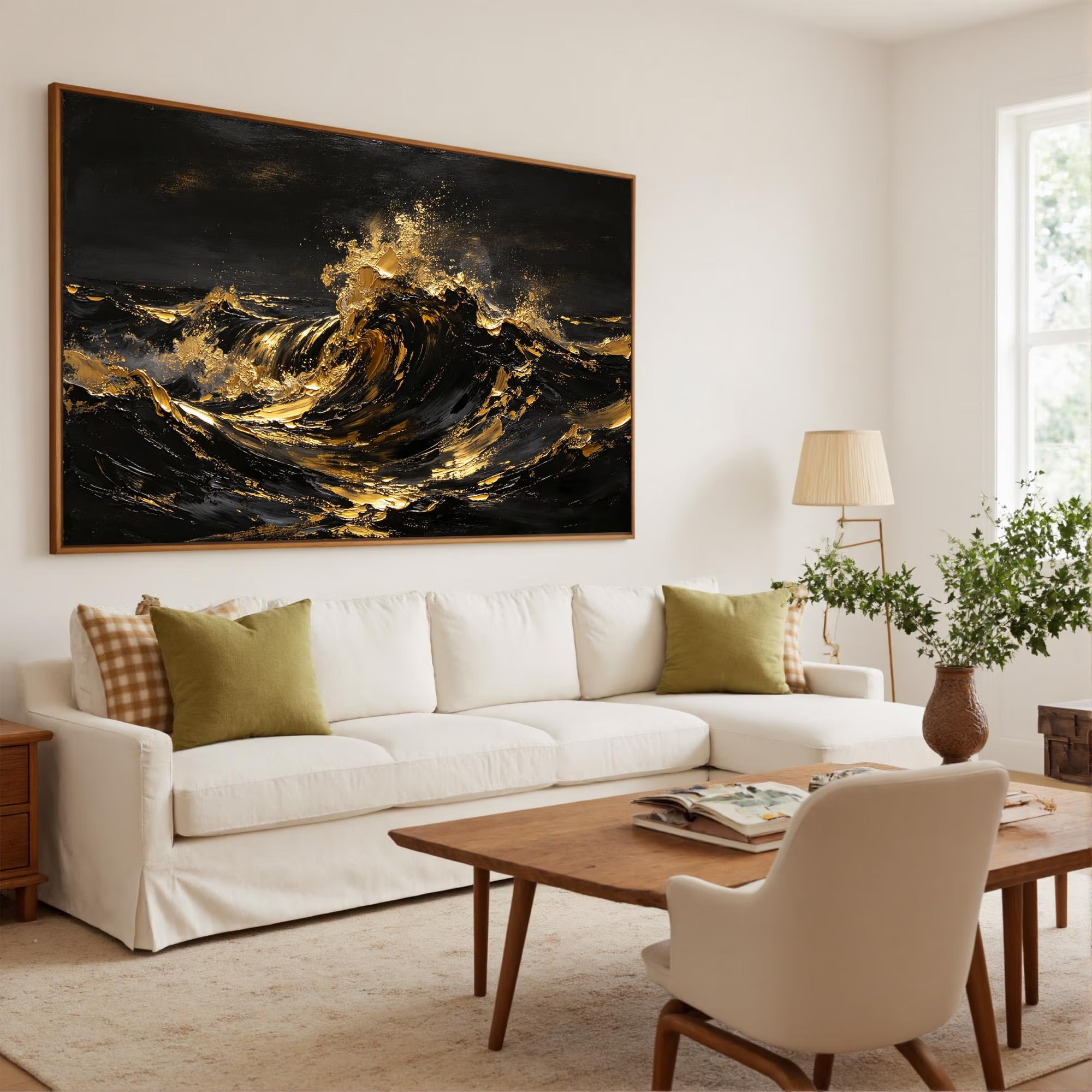 Golden Waves in Motion