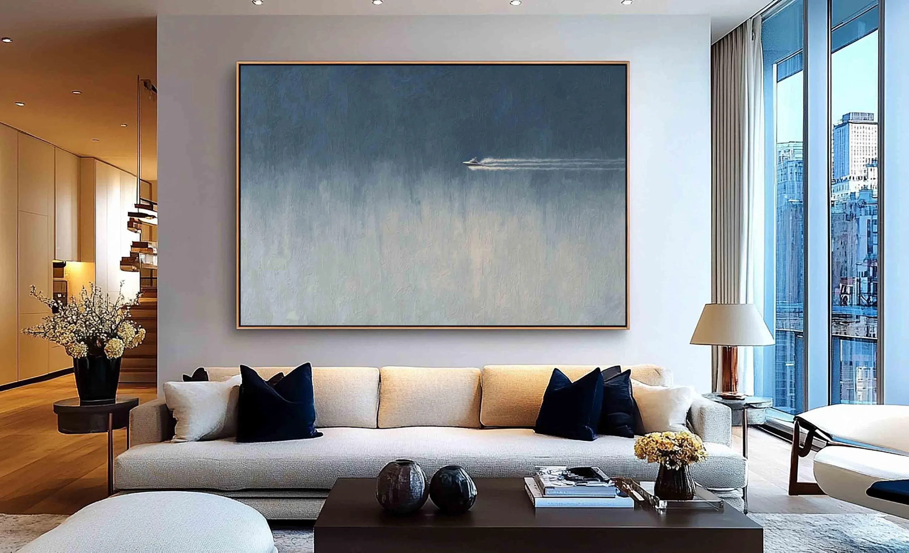 Solitary in the Vast Blue