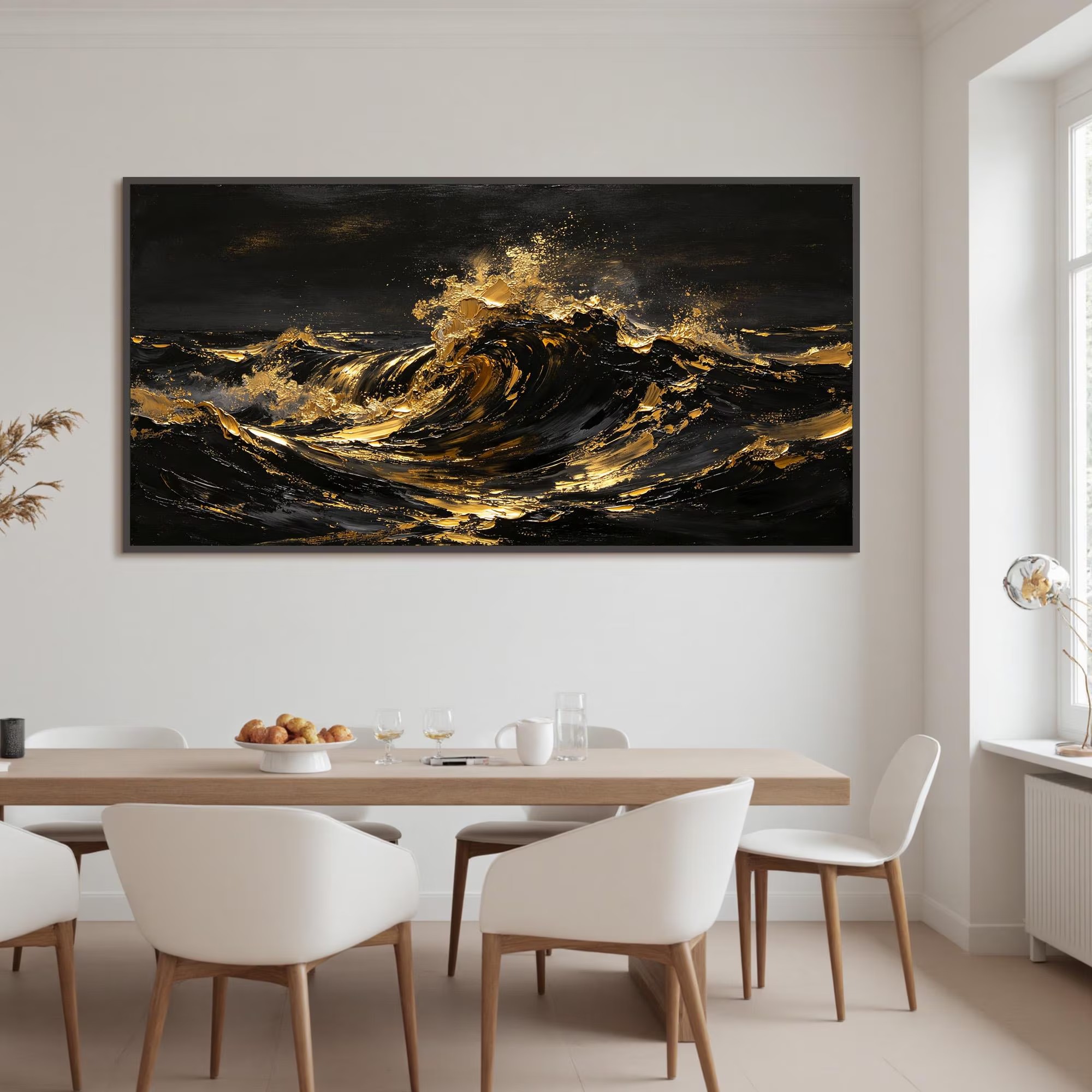 Golden Waves in Motion