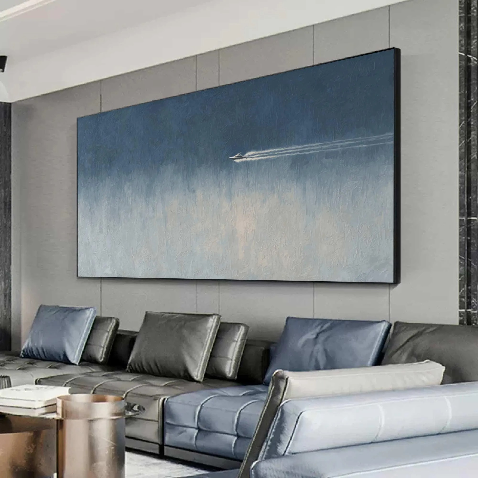 Solitary in the Vast Blue