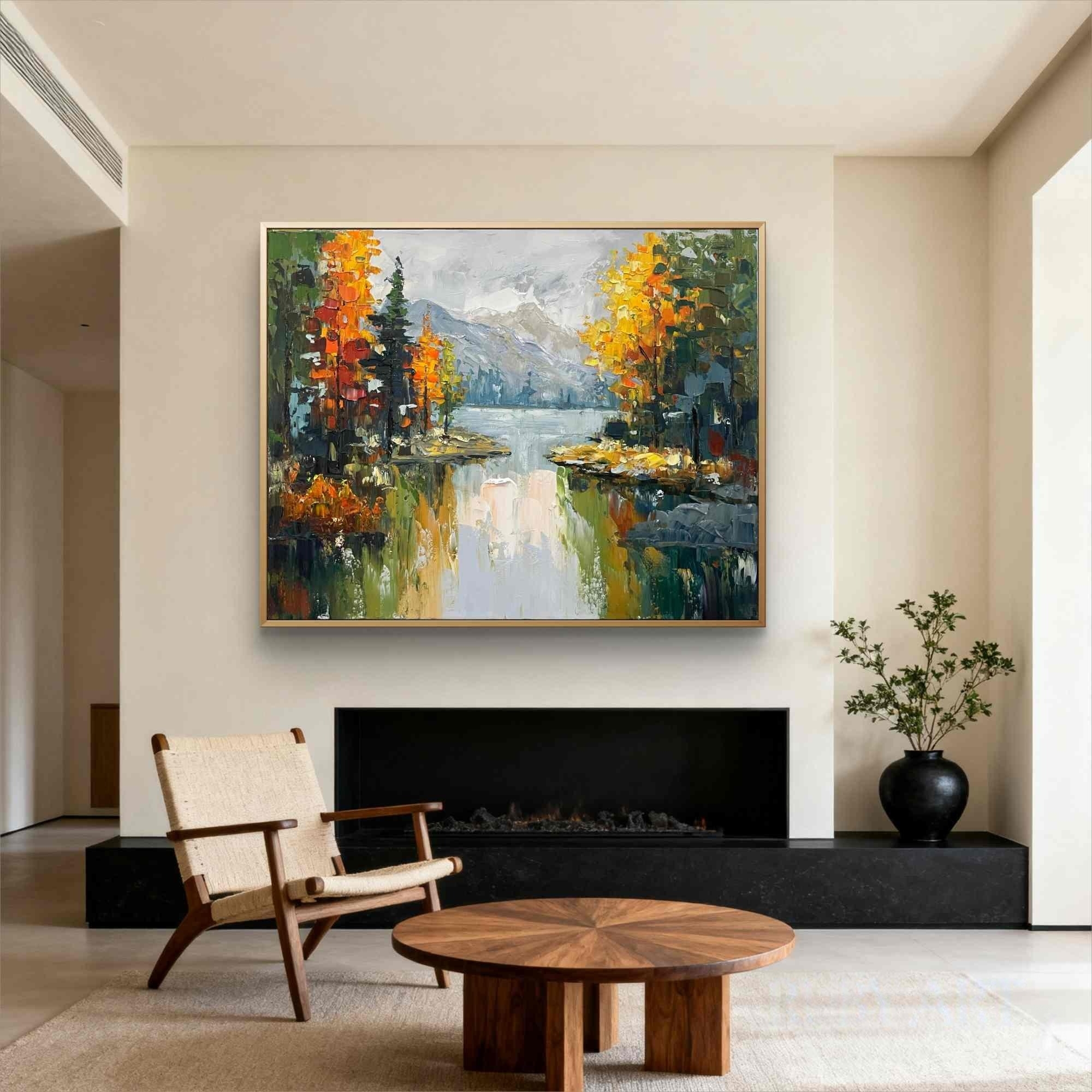 Textured Autumn Landscape