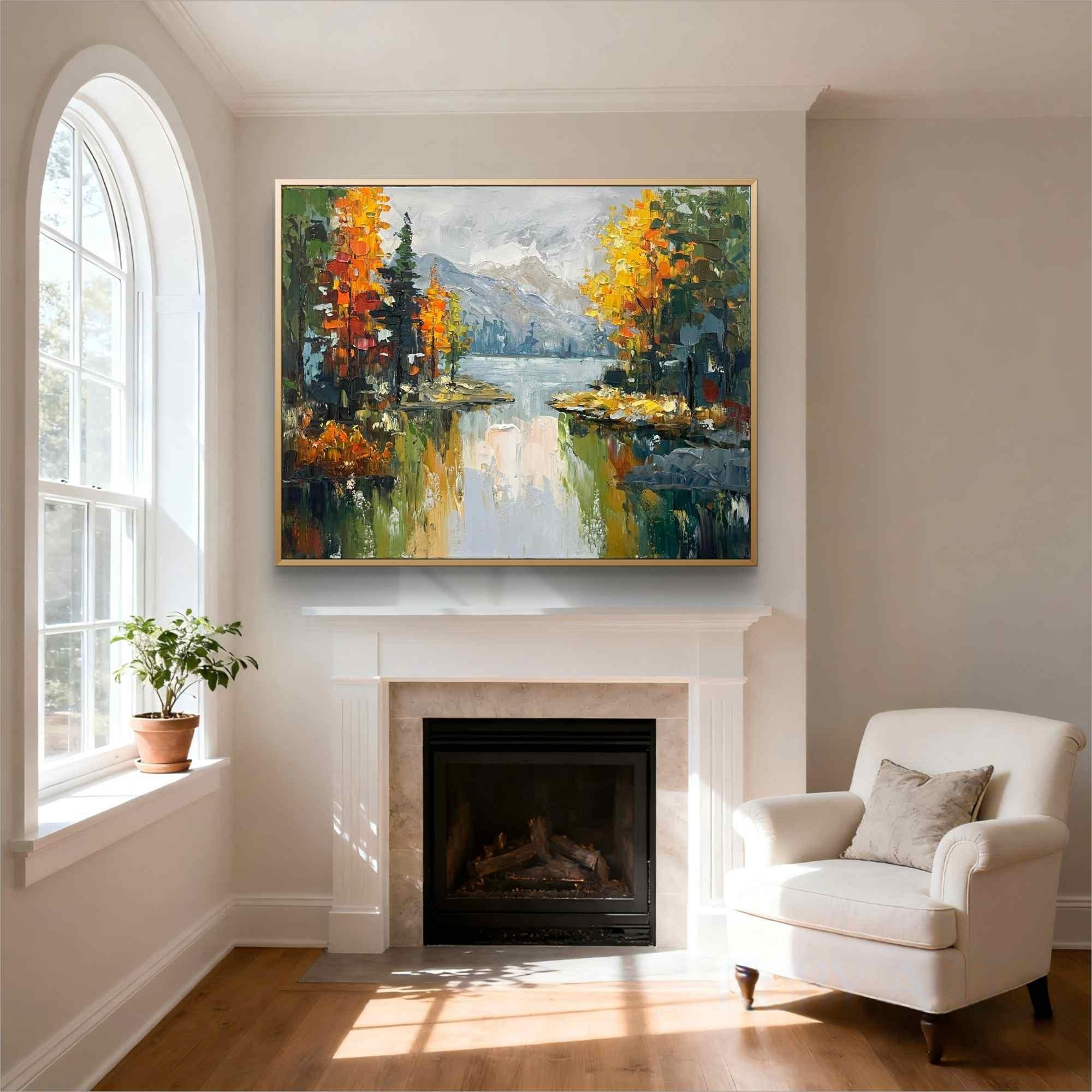 Textured Autumn Landscape