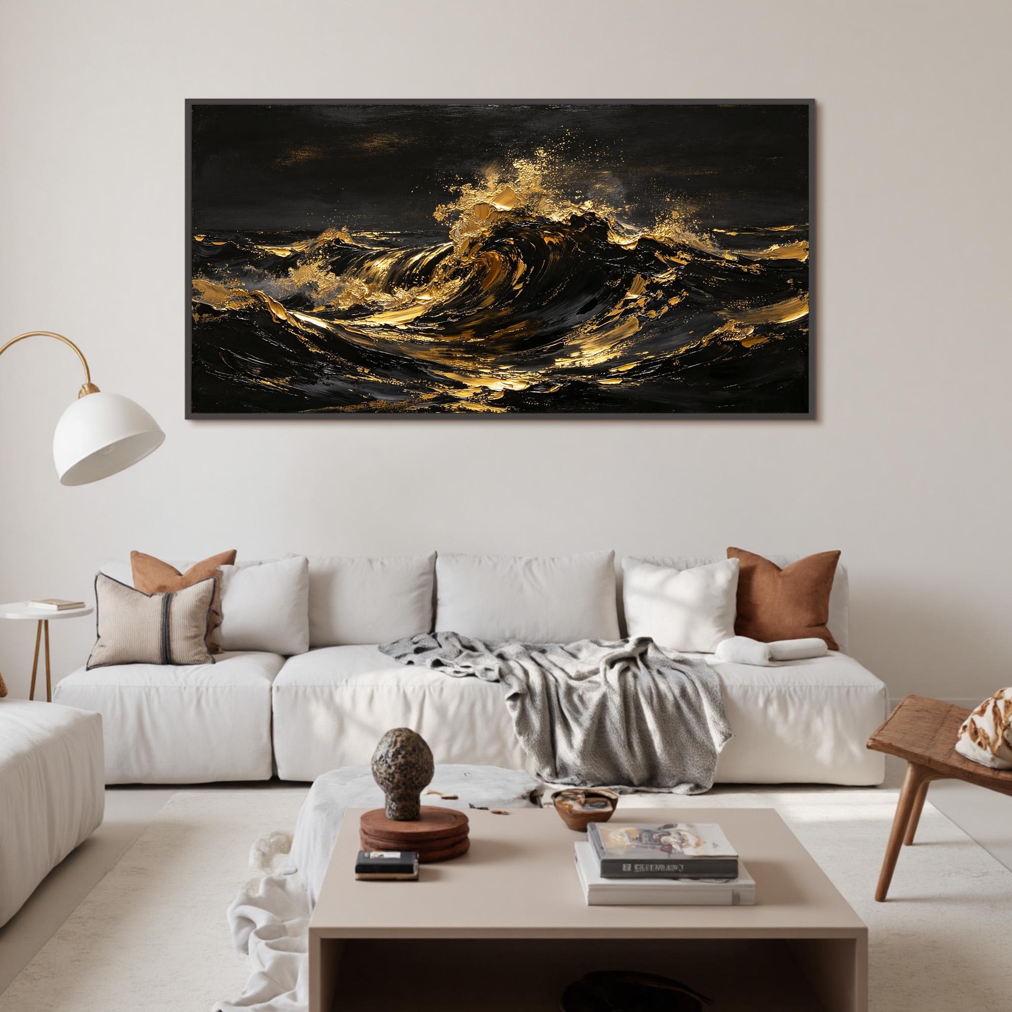 Golden Waves in Motion