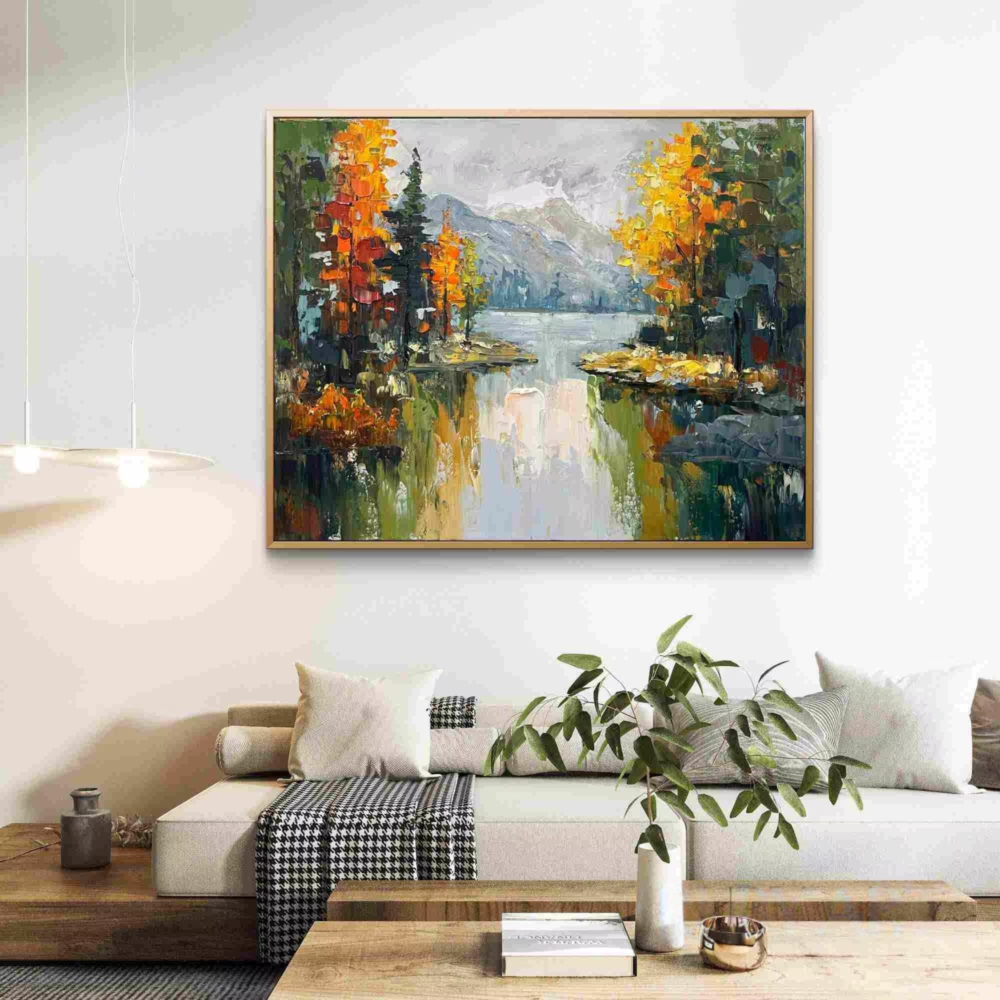 Textured Autumn Landscape