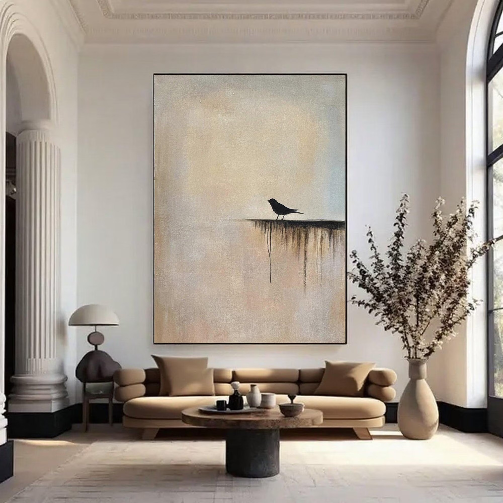 Minimalist Bird Painting