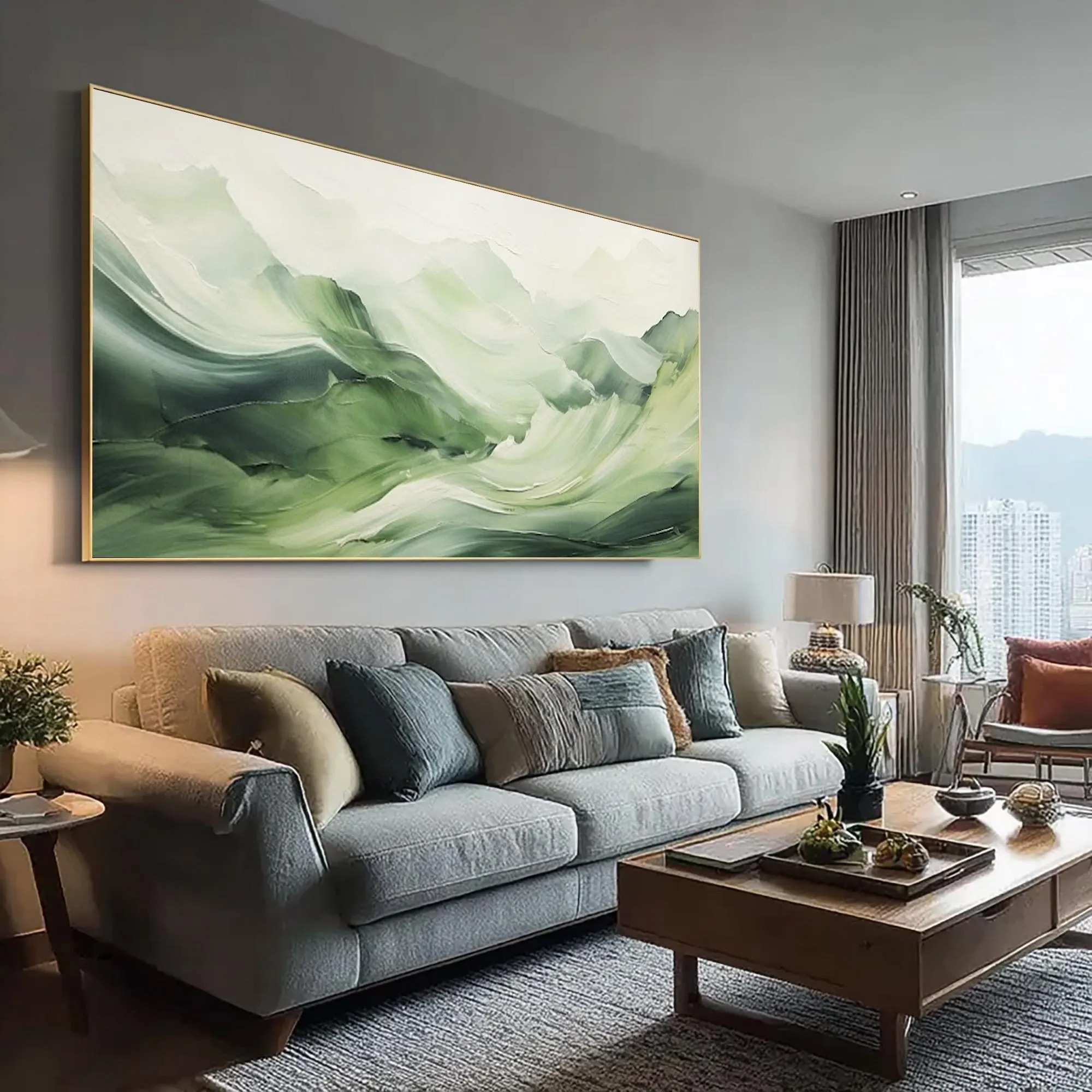 Textured Green Mountain