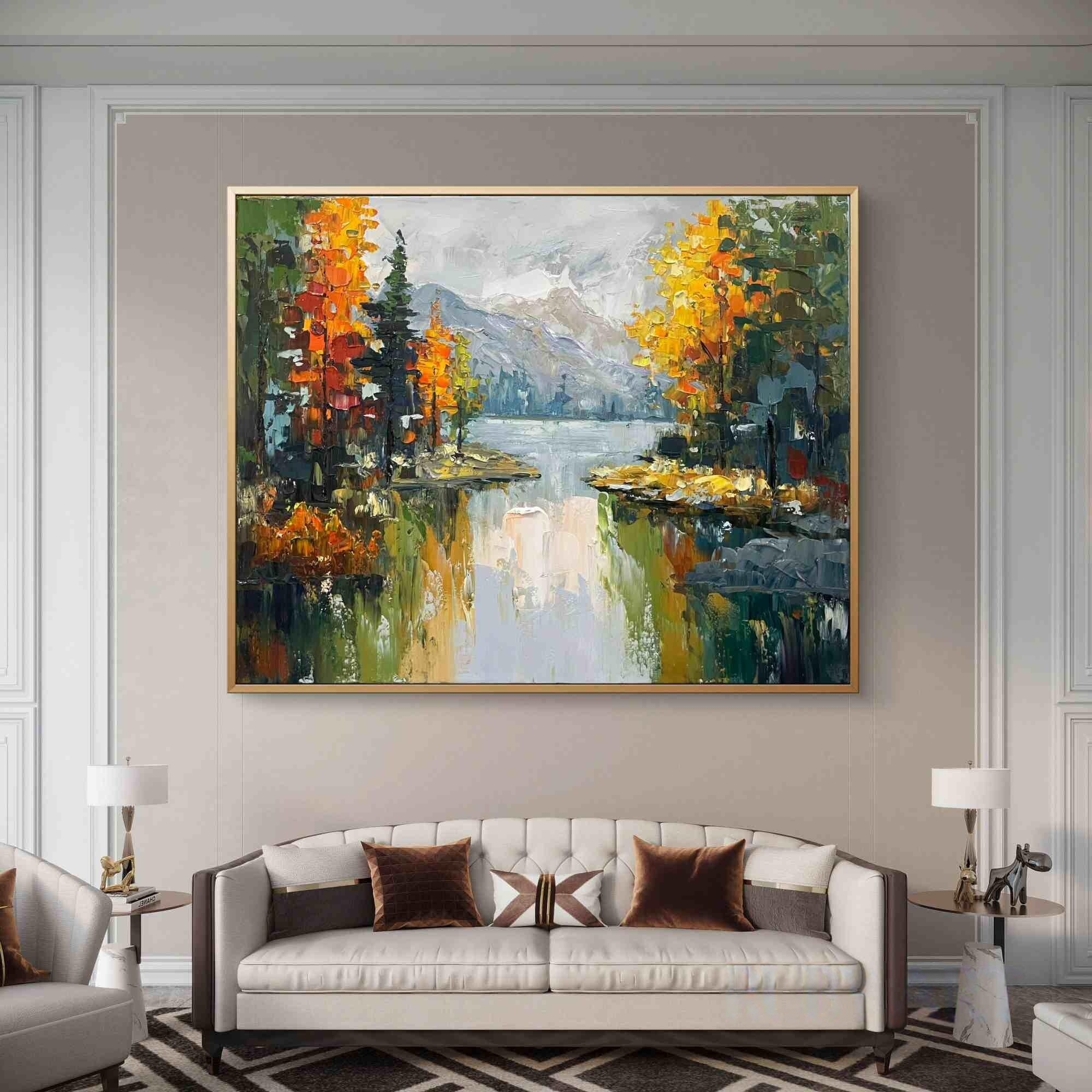 Textured Autumn Landscape