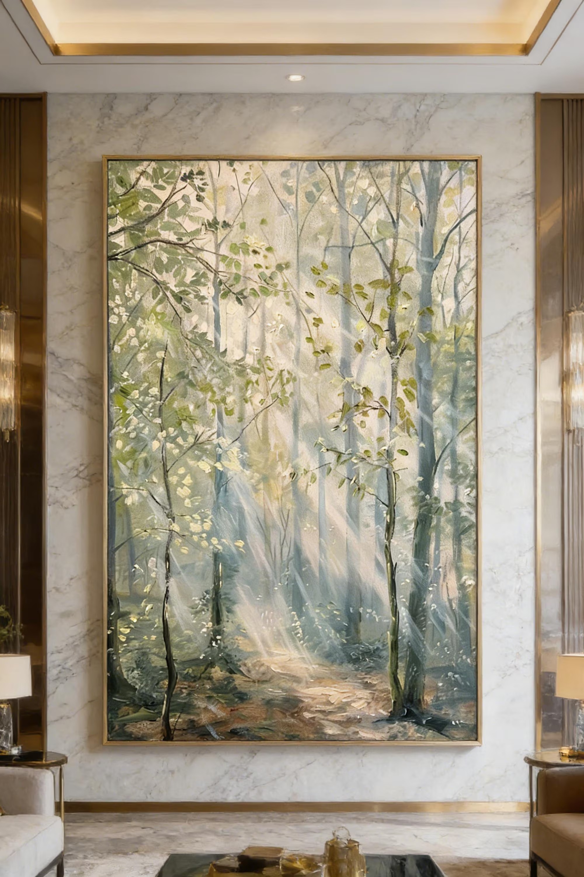 Golden Forest Morning Light