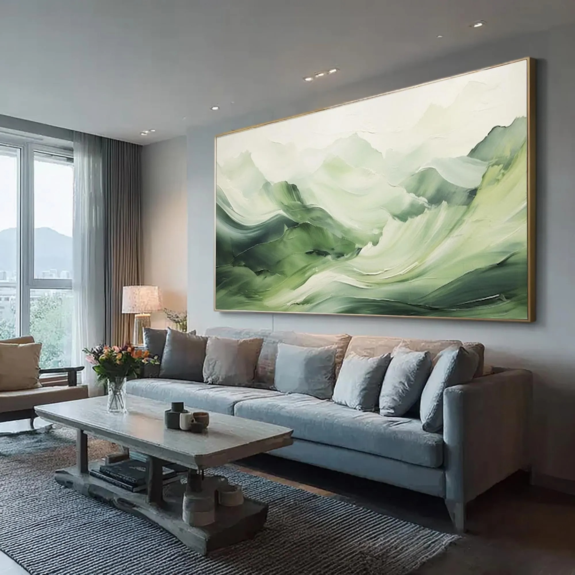 Textured Green Mountain