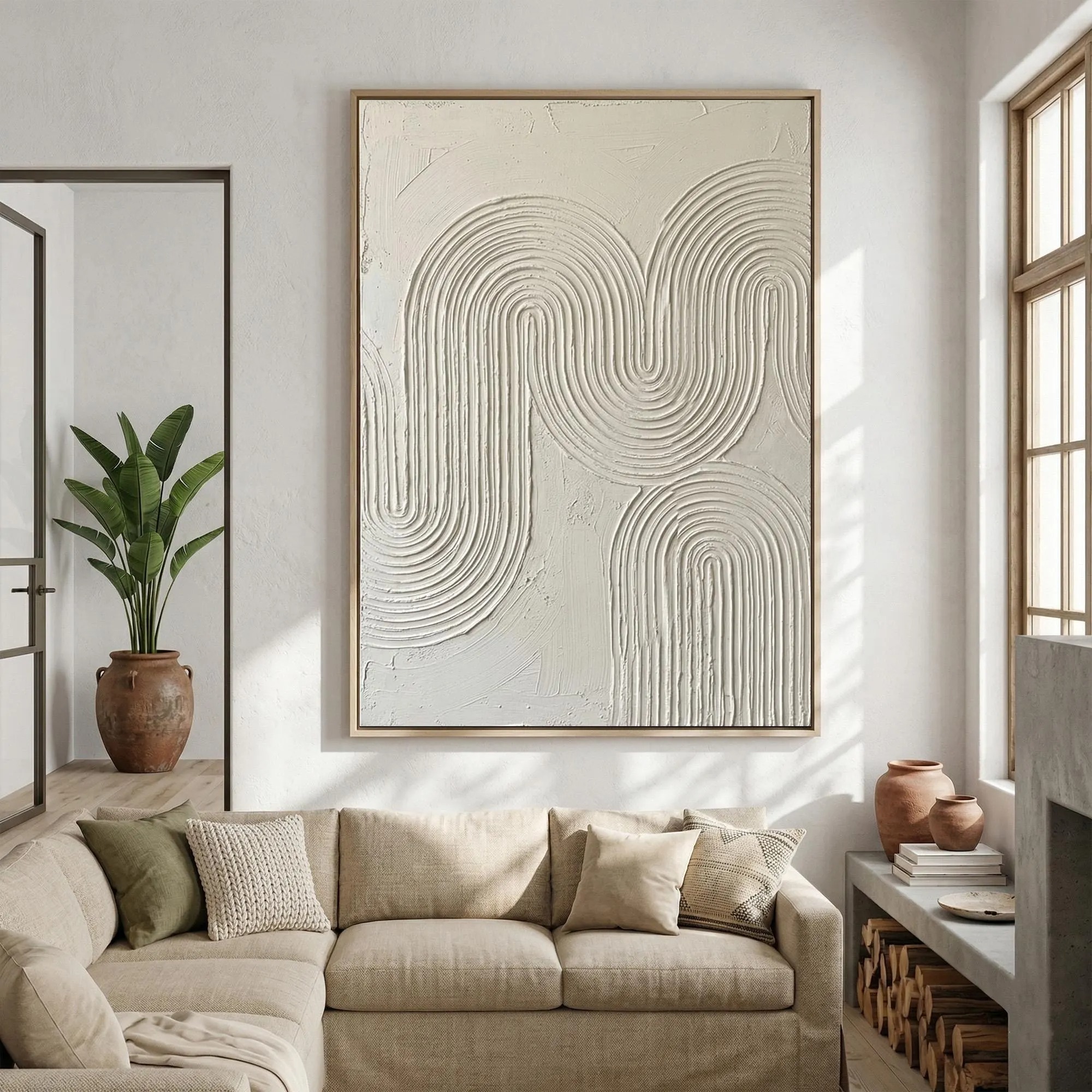 Minimalist 3D Plaster Arch