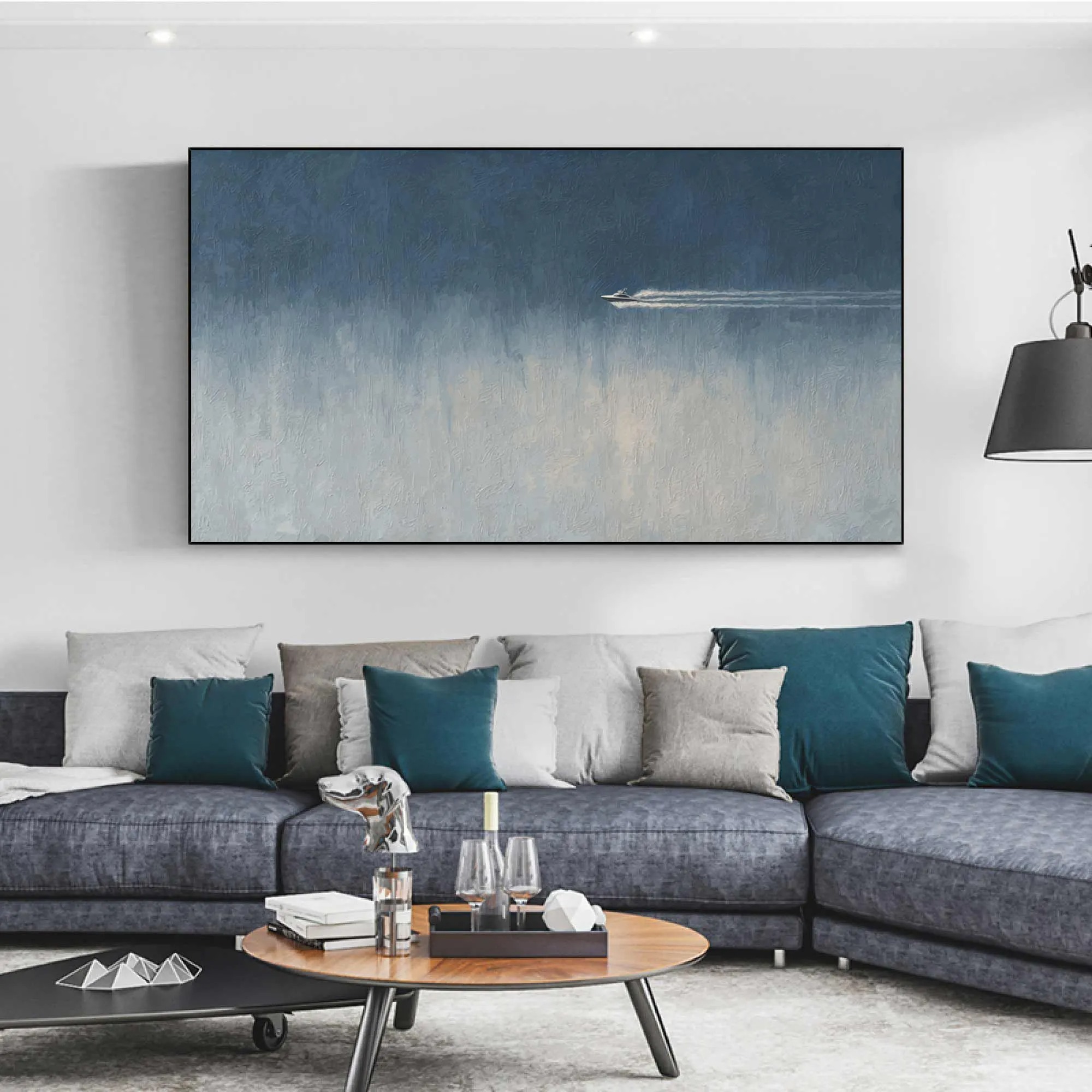 Solitary in the Vast Blue