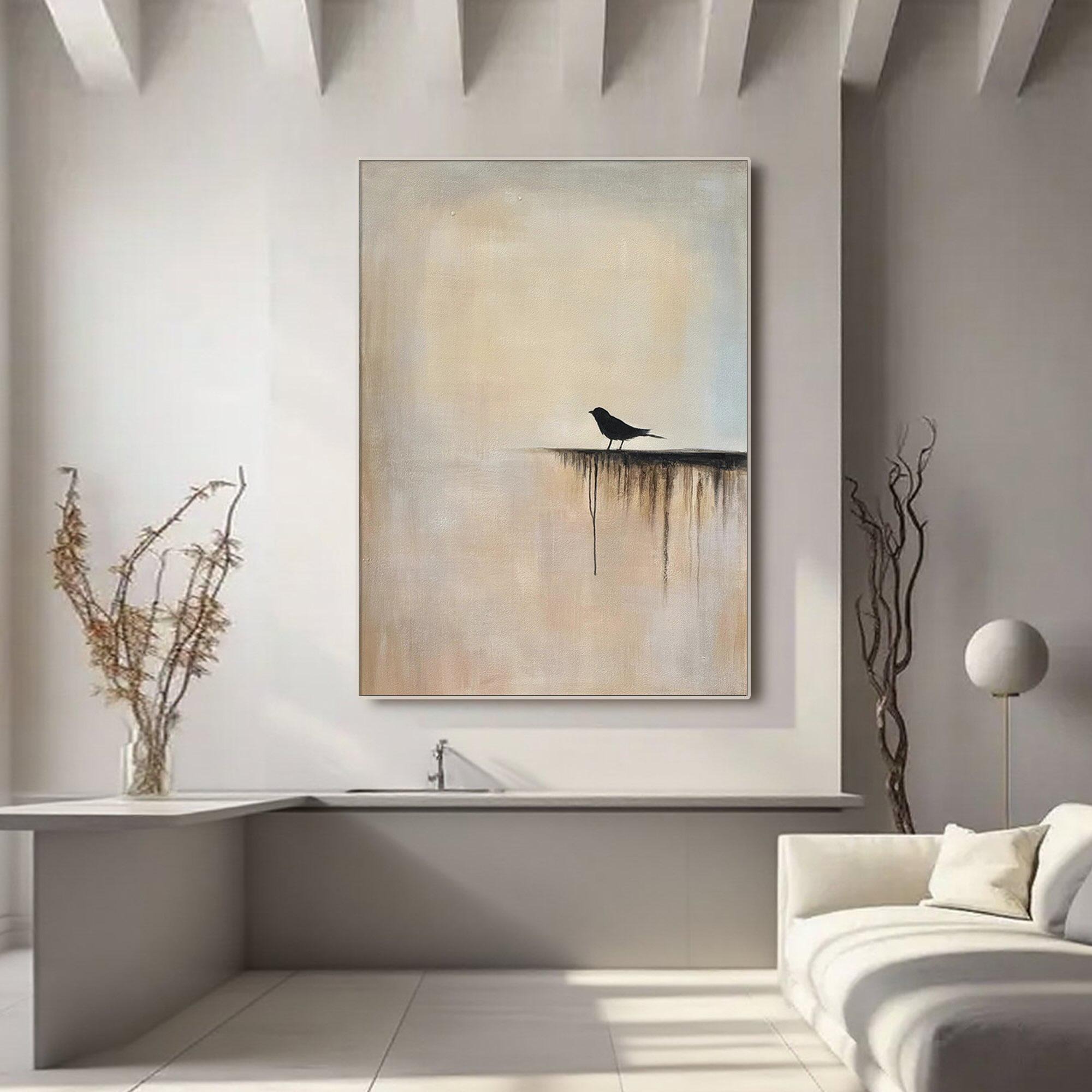 Minimalist Bird Painting