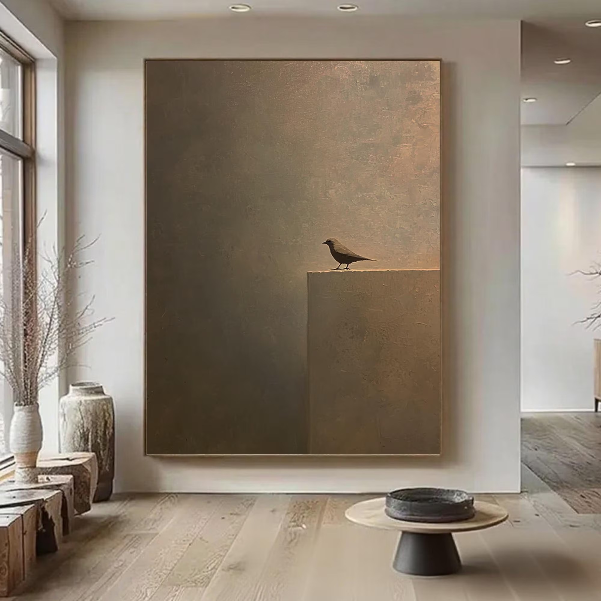 Wabi Sabi Bird Art
