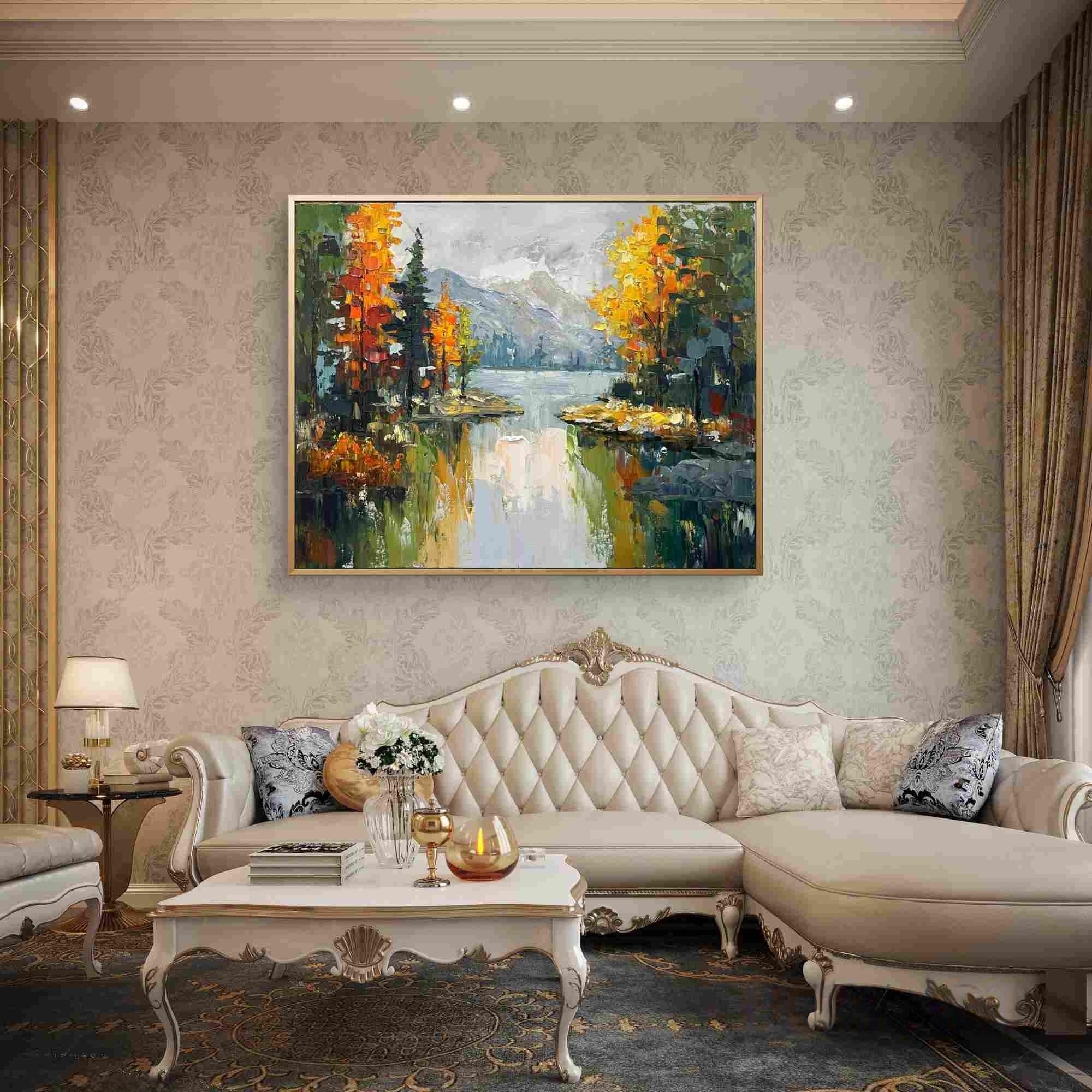Textured Autumn Landscape