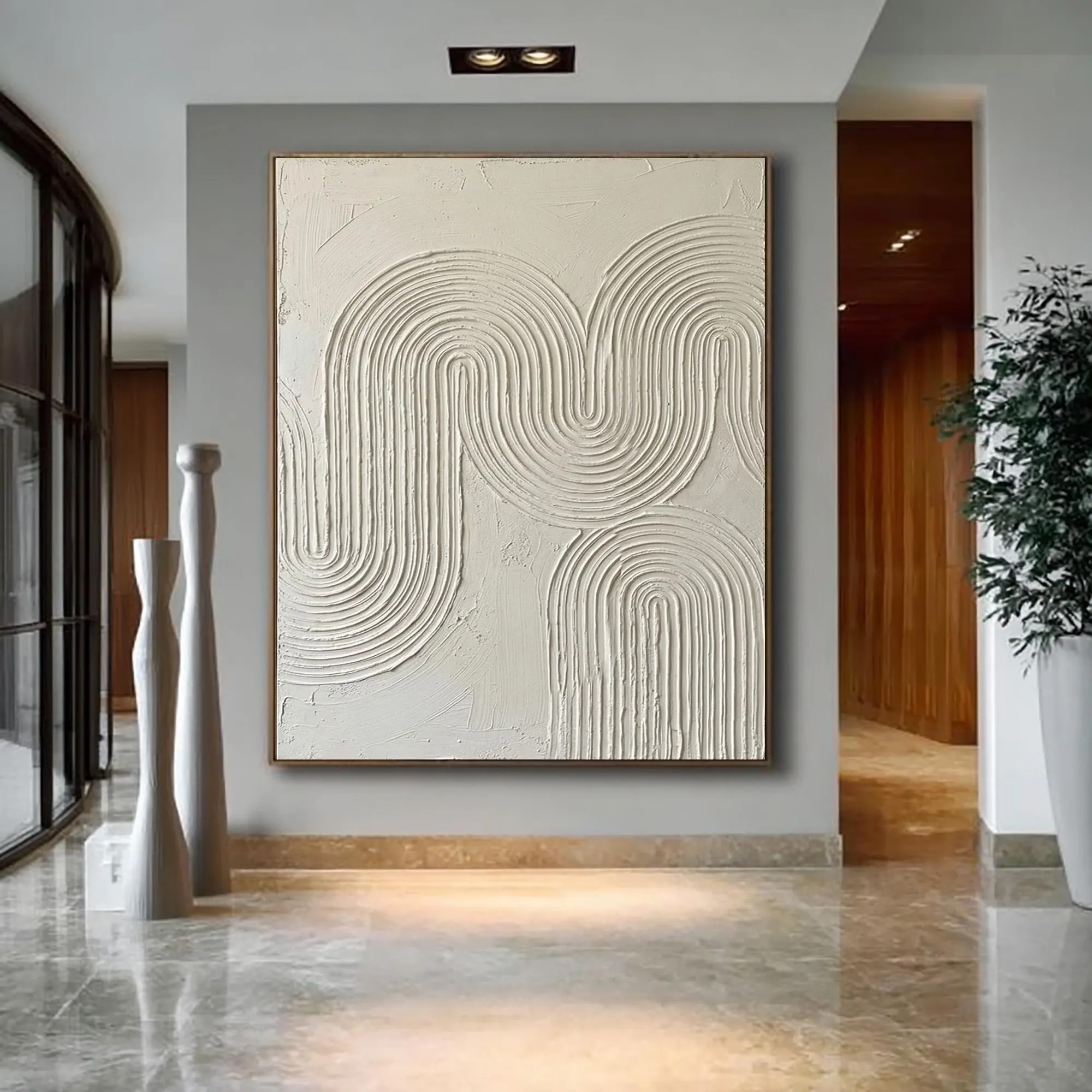 Minimalist 3D Plaster Arch