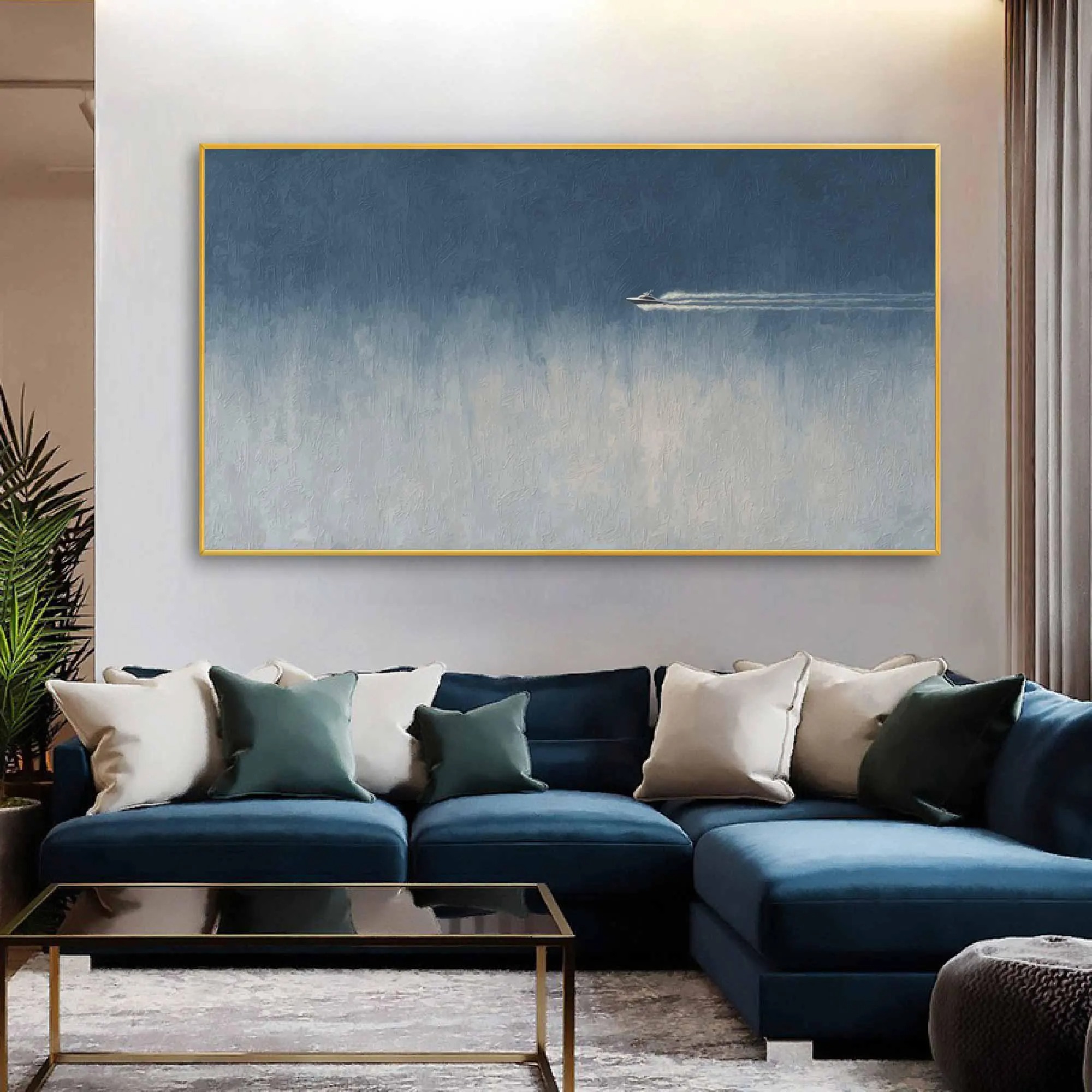 Solitary in the Vast Blue