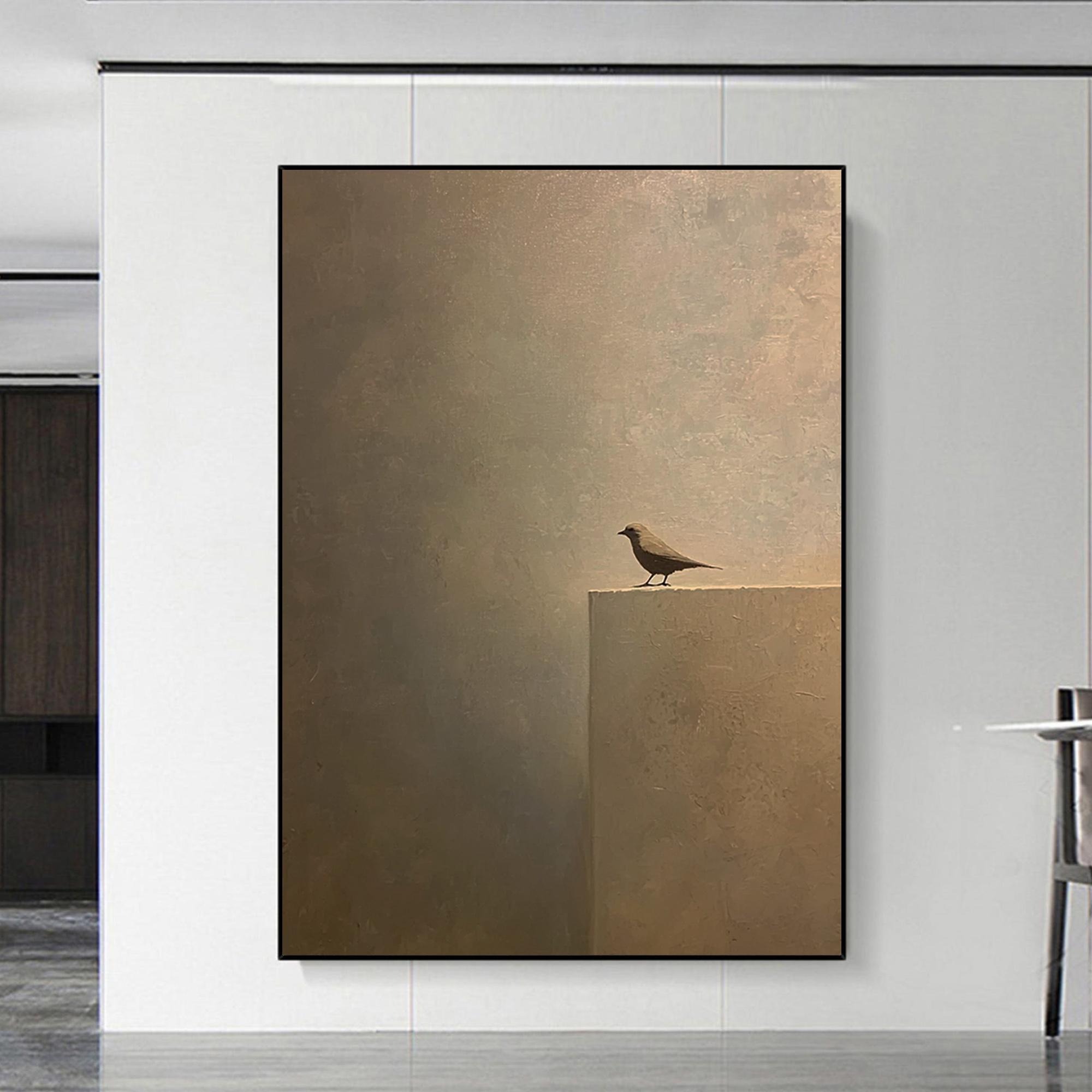 Wabi Sabi Bird Art