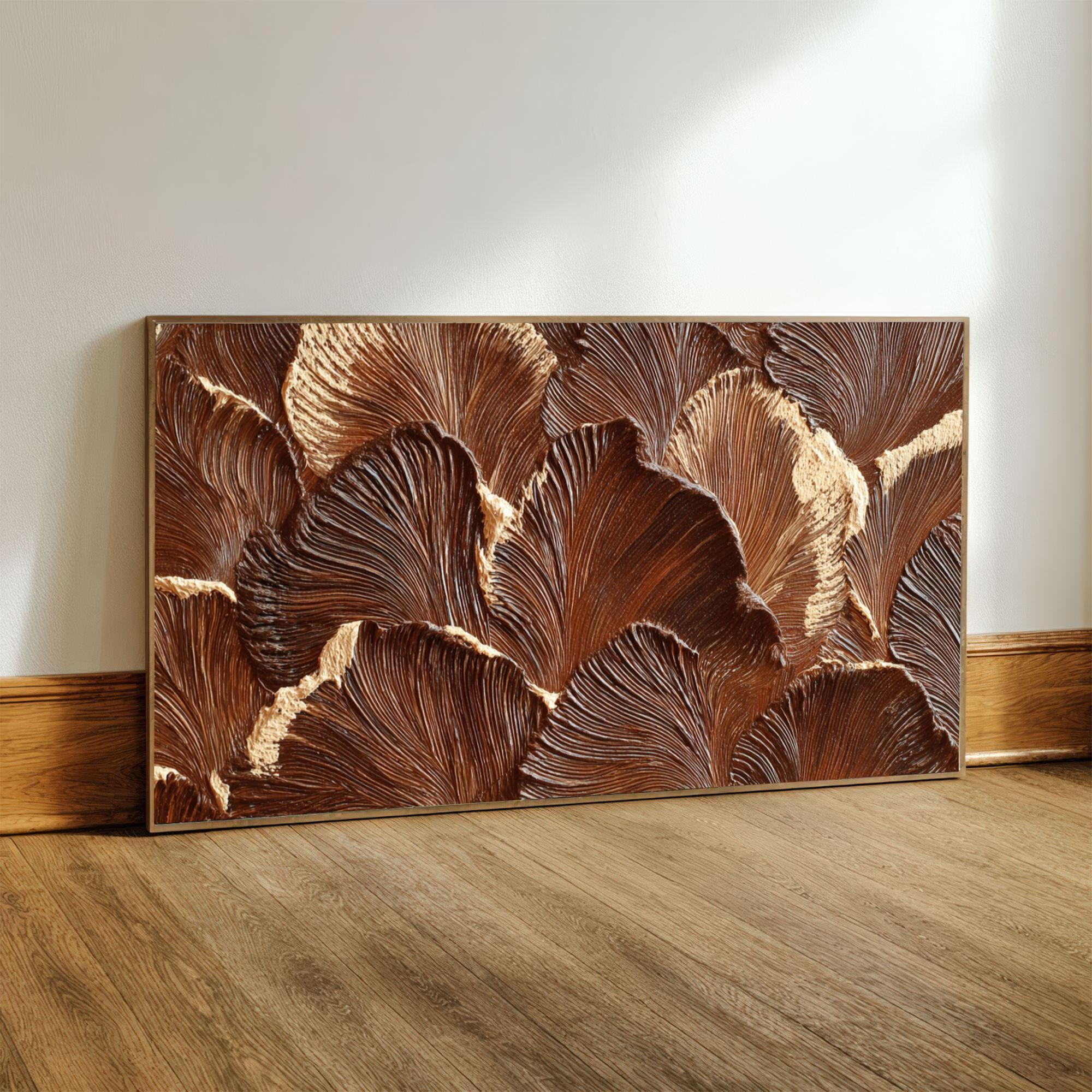 Textured Ginkgo Painting