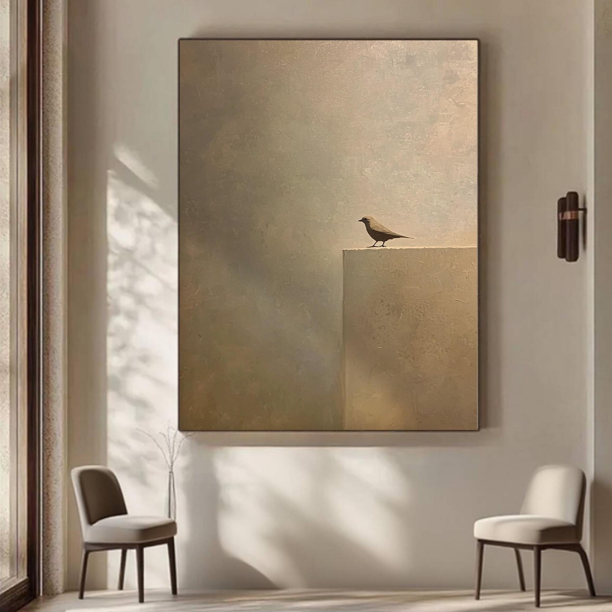Wabi Sabi Bird Art
