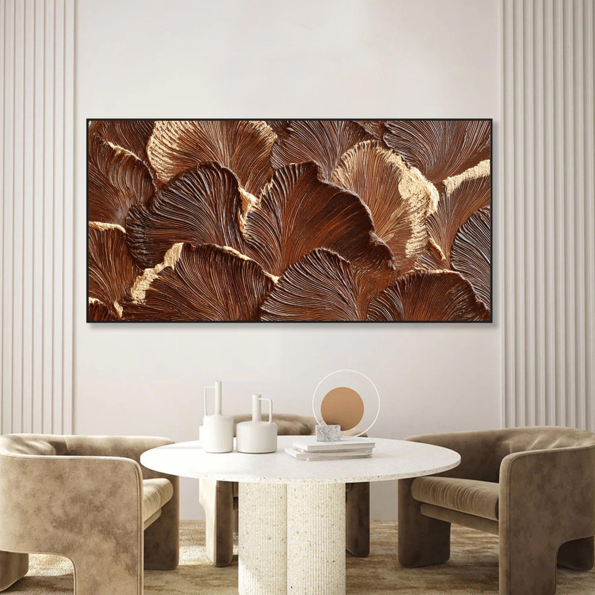 Textured Ginkgo Painting