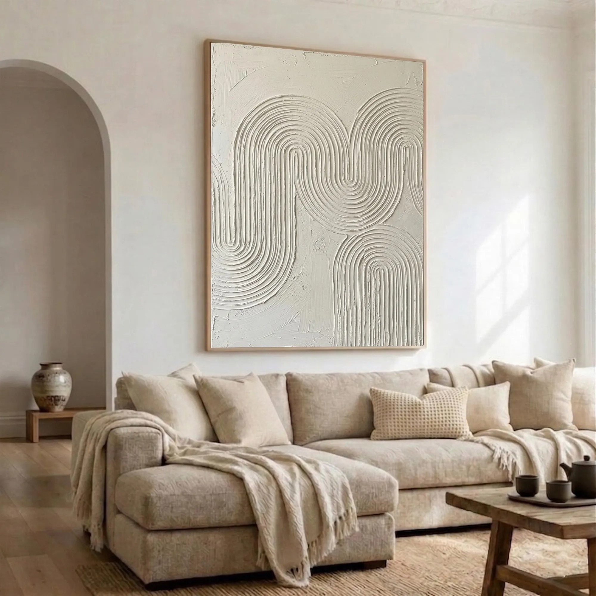 Minimalist 3D Plaster Arch