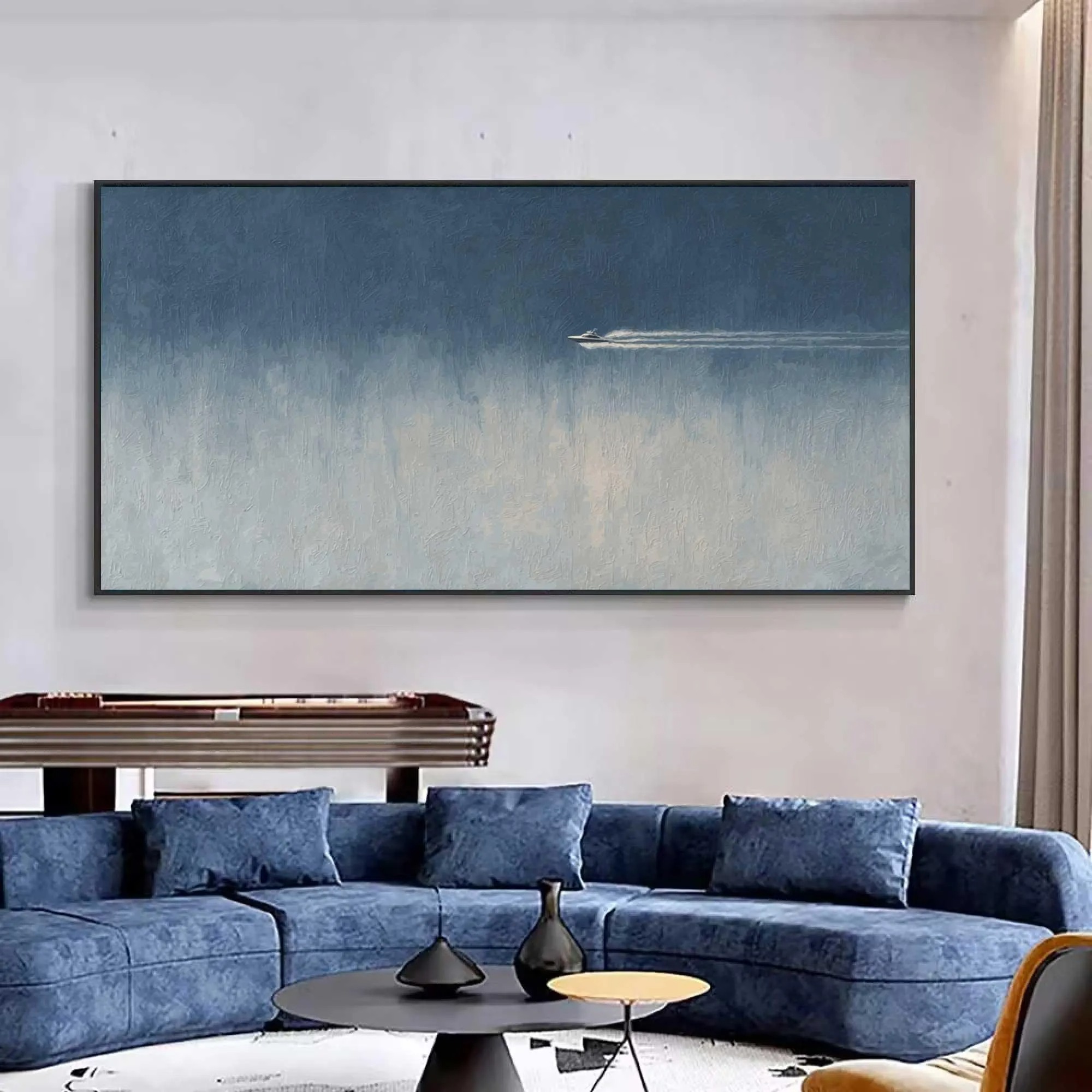 Solitary in the Vast Blue