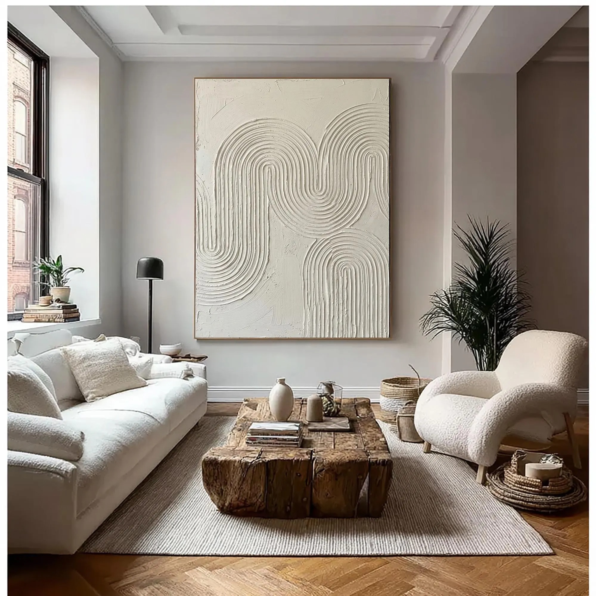 Minimalist 3D Plaster Arch