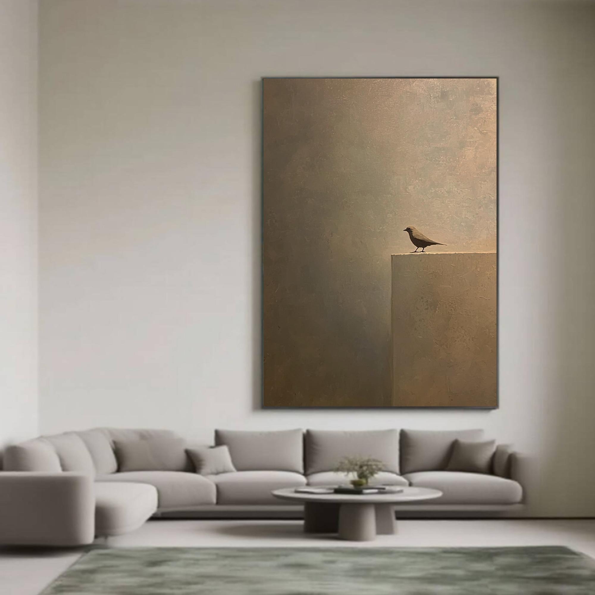 Wabi Sabi Bird Art