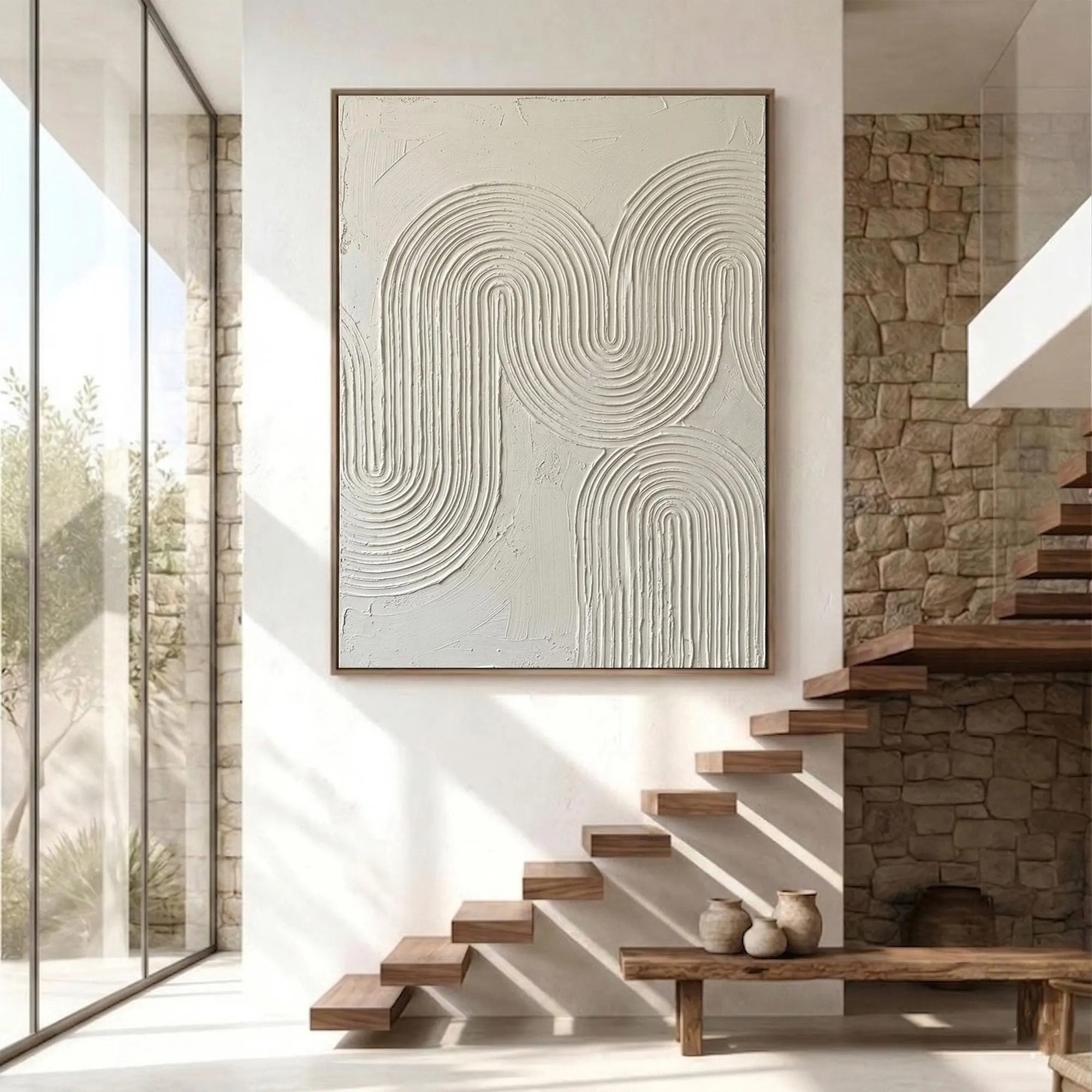 Minimalist 3D Plaster Arch