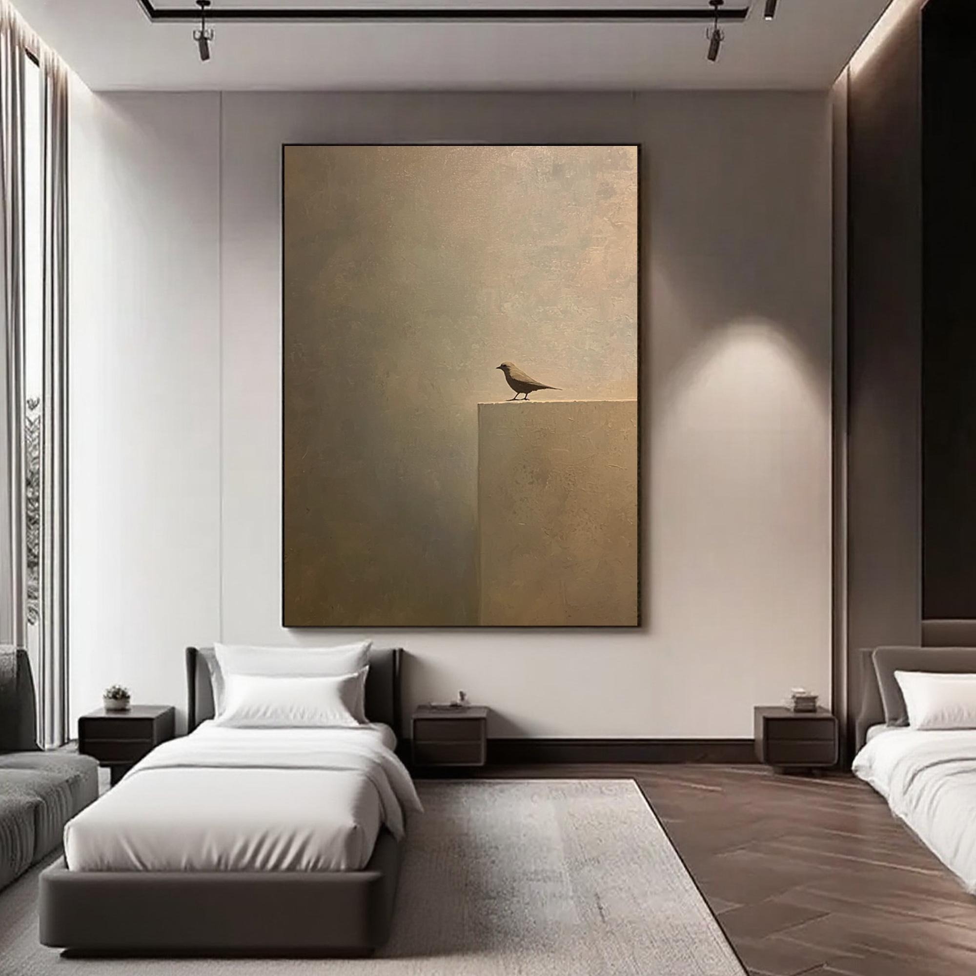 Wabi Sabi Bird Art